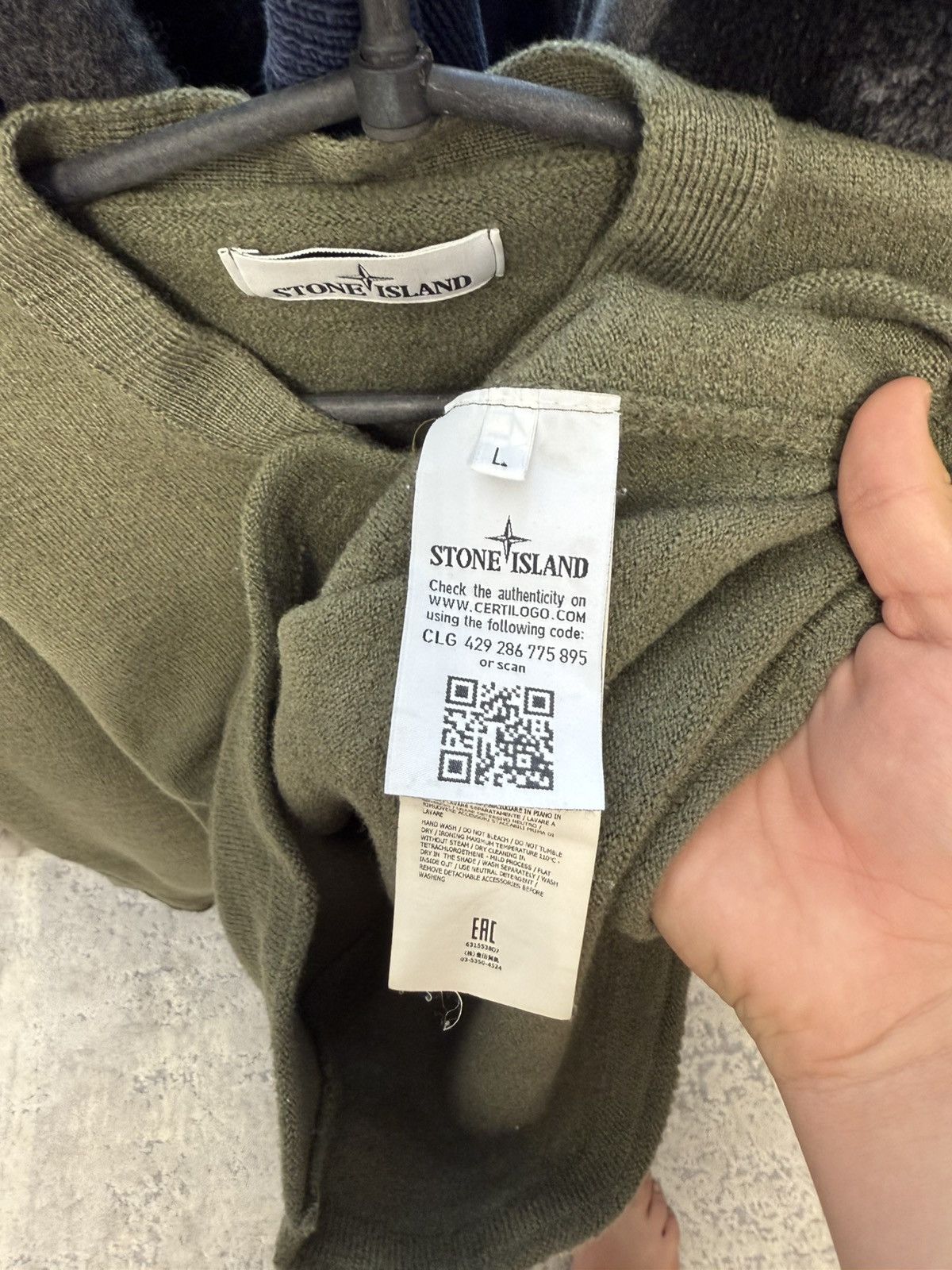 Vintage STONE ISLAND GREEN KNIT SWEATER WITH PATCH LOGO STYLE Size US M / EU 48-50 / 2 - 10 Thumbnail