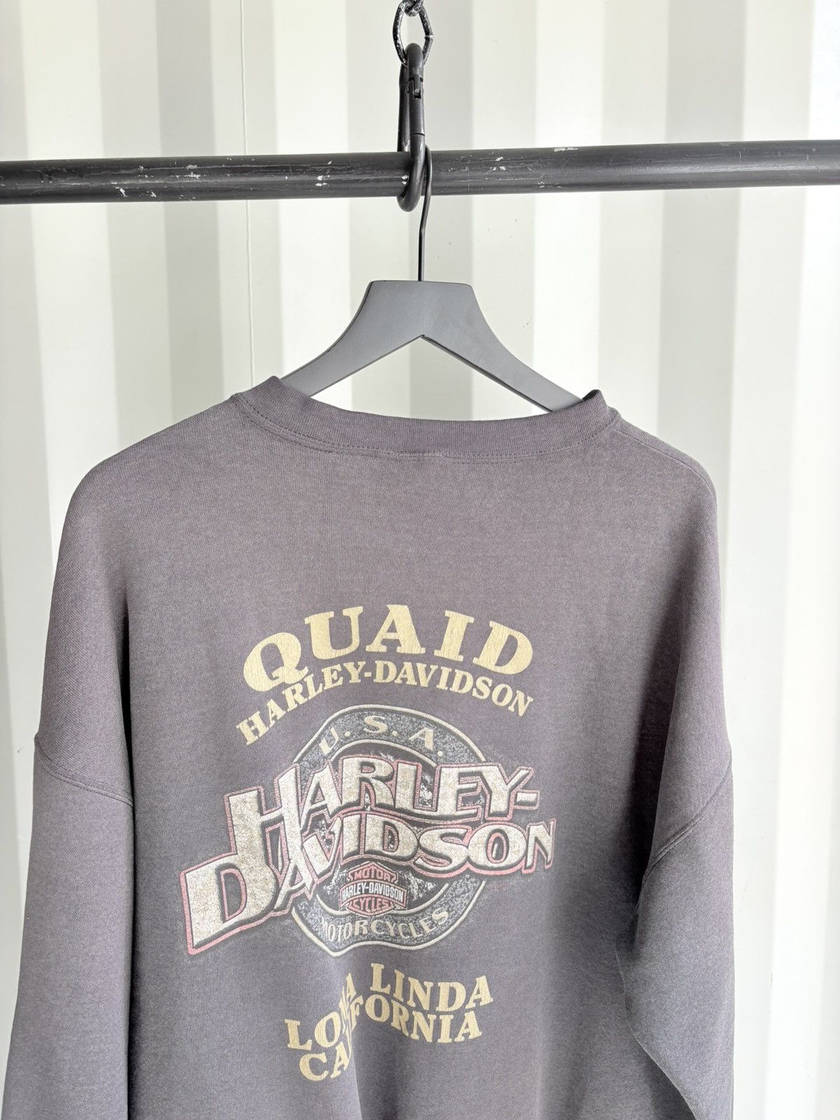 Harley Davidson Thrashed Sun Faded Shirt Distressed Band Tee Erd grunge WCC Size US XL / EU 56 / 4 - 4 Thumbnail