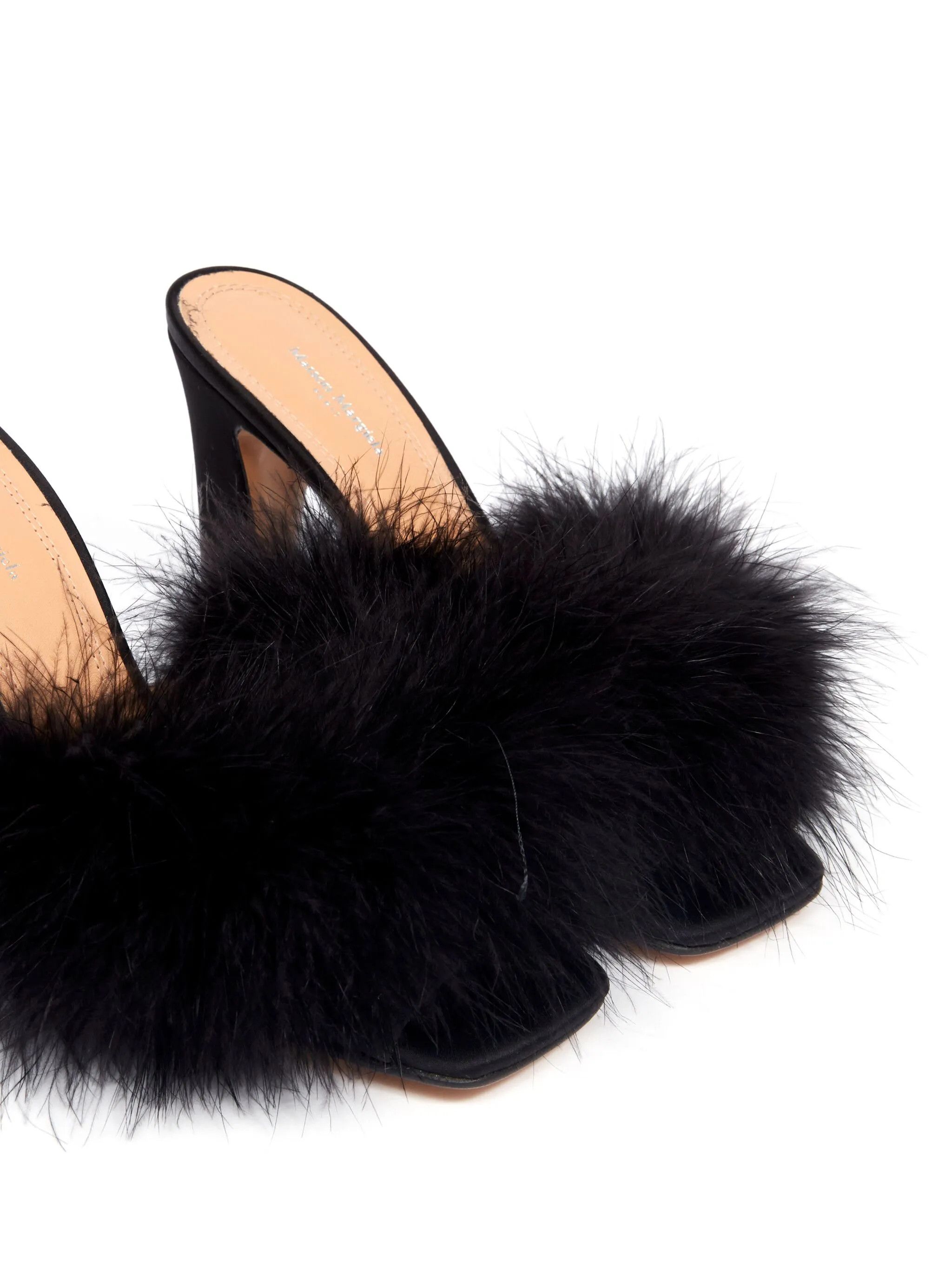 Maison Margiela oc11z0725 Fluffy Mules in Black Size US 8 / IT 38 - 5 Thumbnail