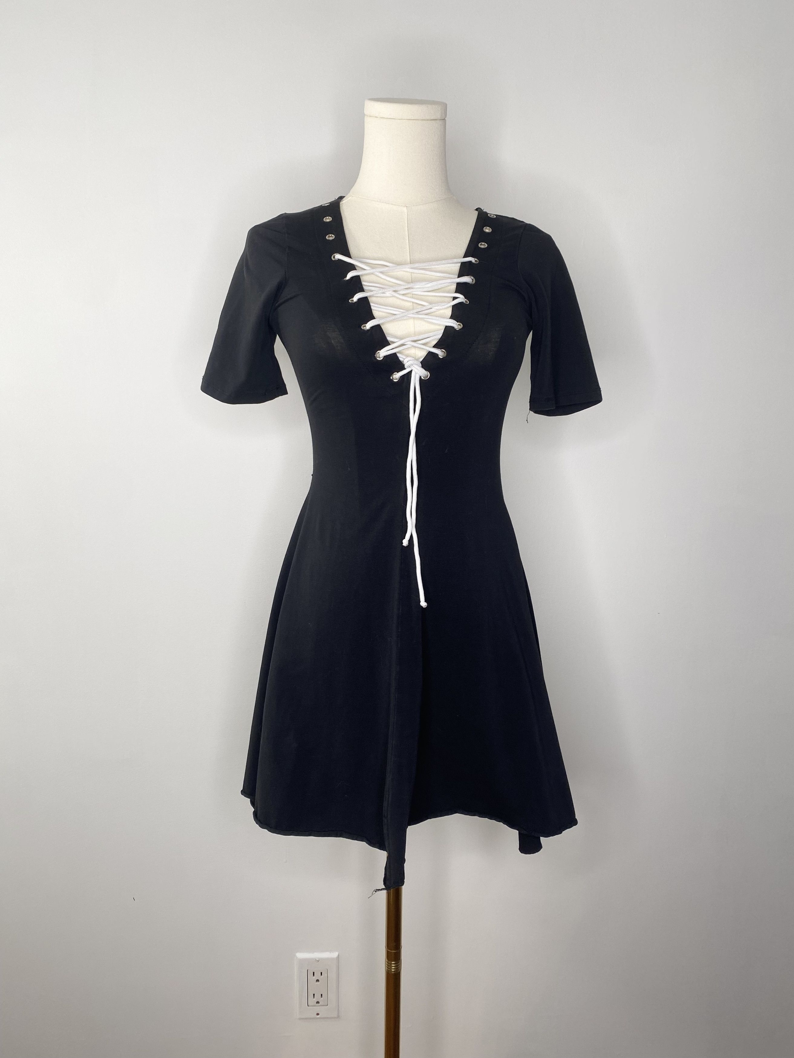 Dolls Kill Current Mood Dollskill Black Lace-up Dress | Grailed