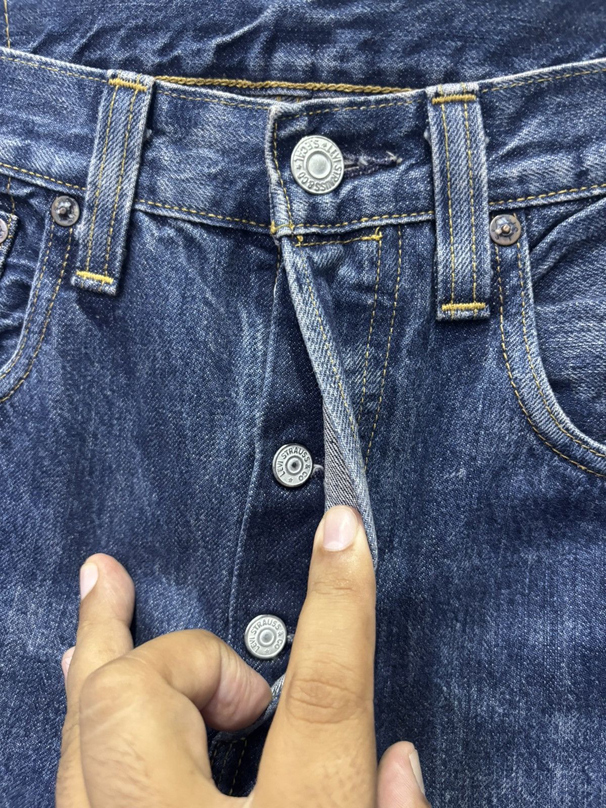 Levi's Vintage 501XX Big E Selvedge LVC Jeans Size US 30 / EU 46 - 3 Thumbnail