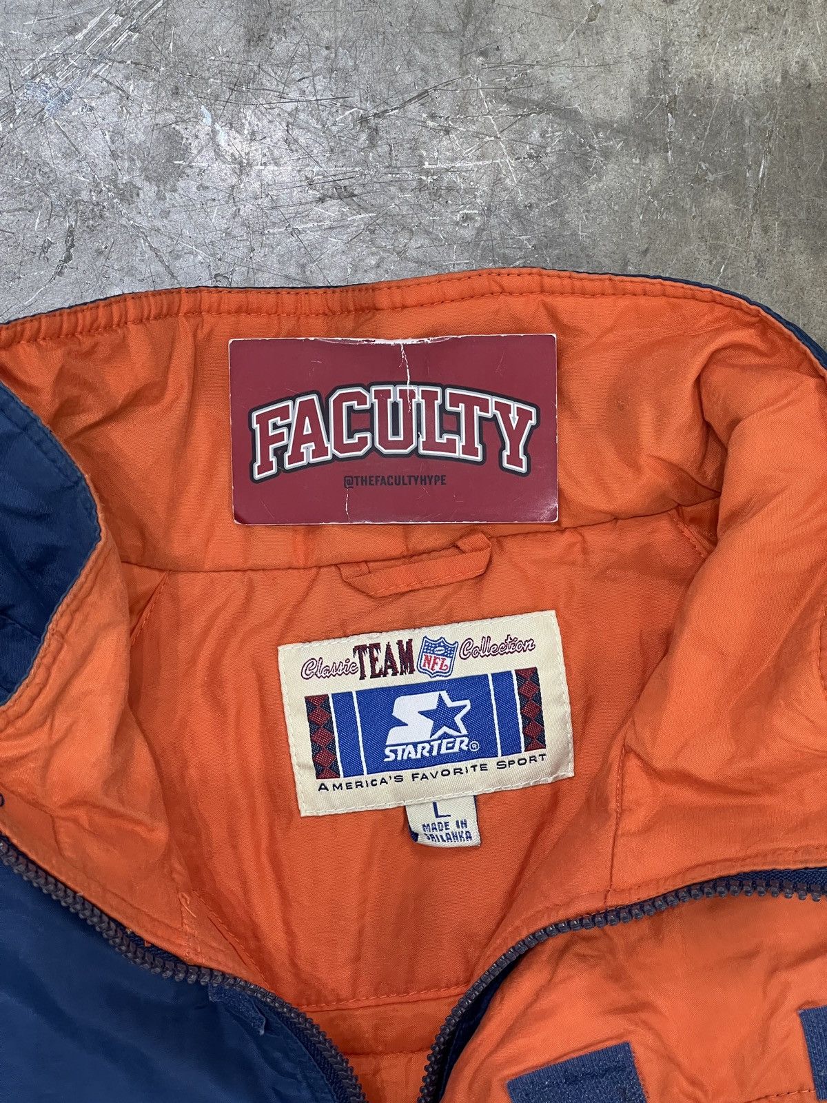 NFL × Vintage Vintage 90s Starter NFL Chicago Bears Quarter Pullover Large Size US L / EU 52-54 / 3 - 3 Thumbnail