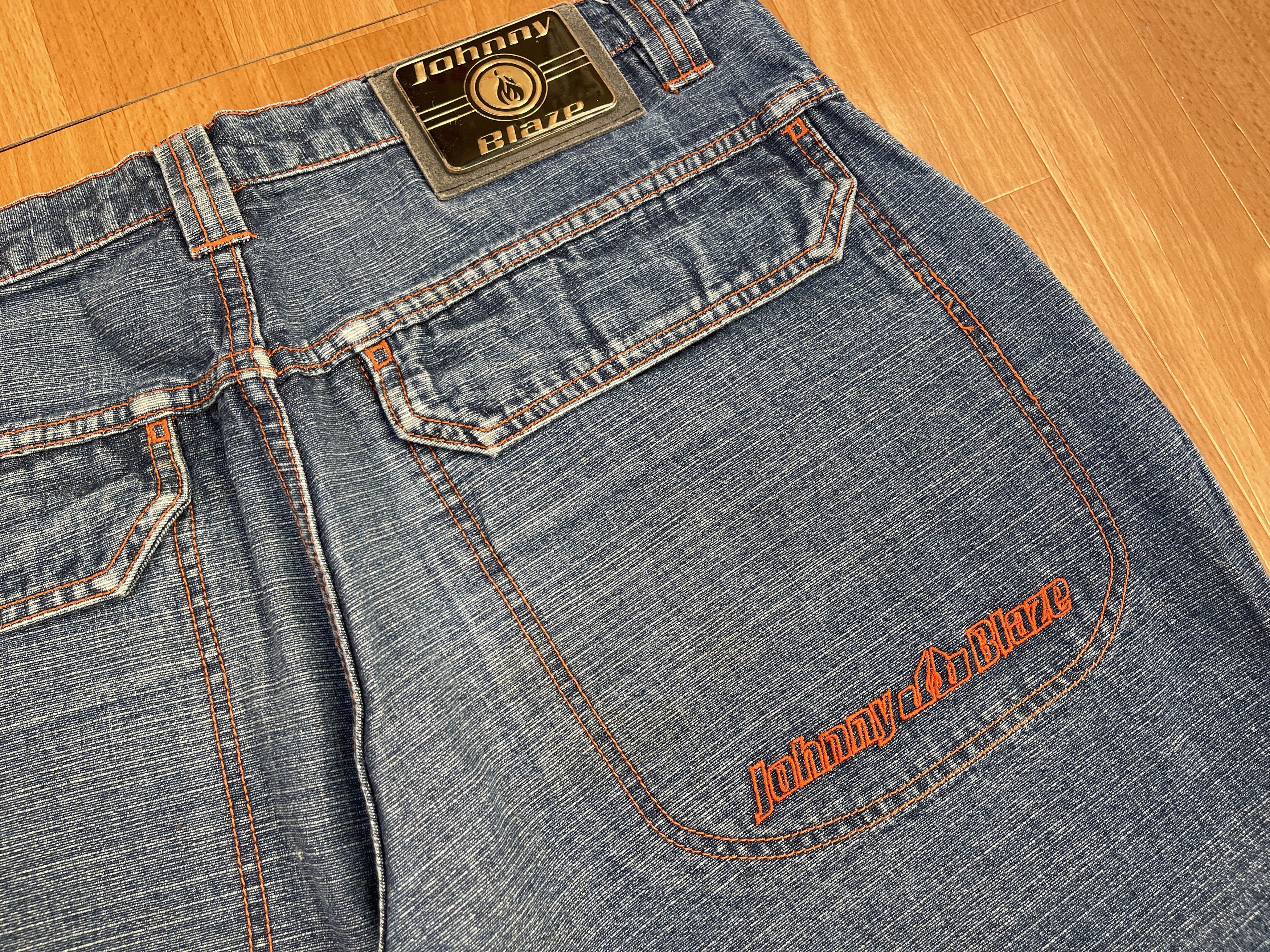 Wu-Tang Clan Johnny Blaze jeans, Wu Wear, vintage hip hop baggy, 90s 36 Size US 36 / EU 52 - 7 Thumbnail