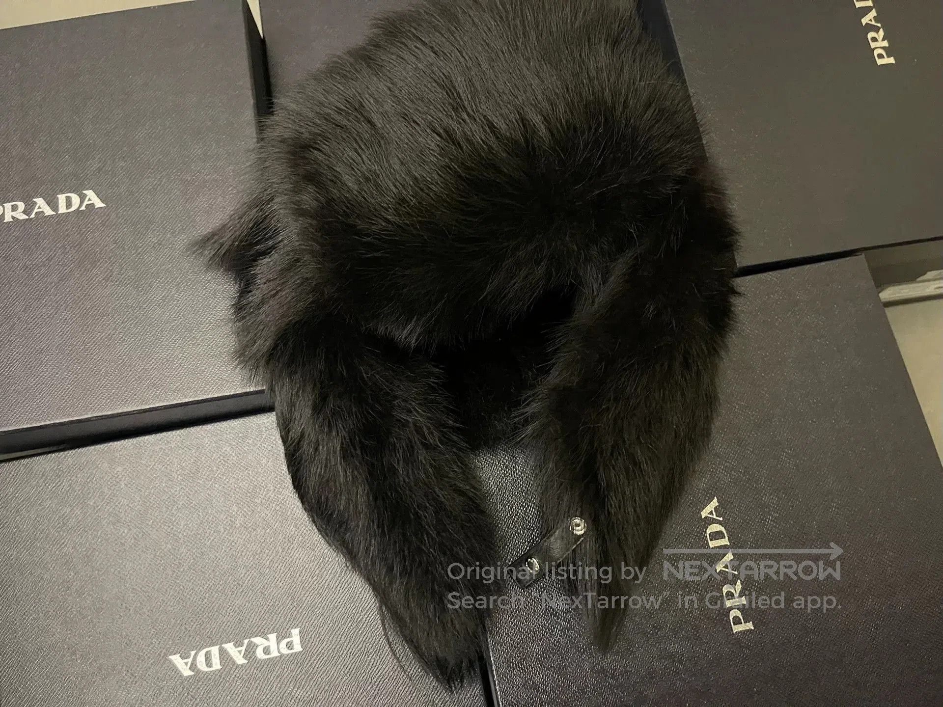 Prada prada black wool aviator hat. Size ONE SIZE - 6 Thumbnail