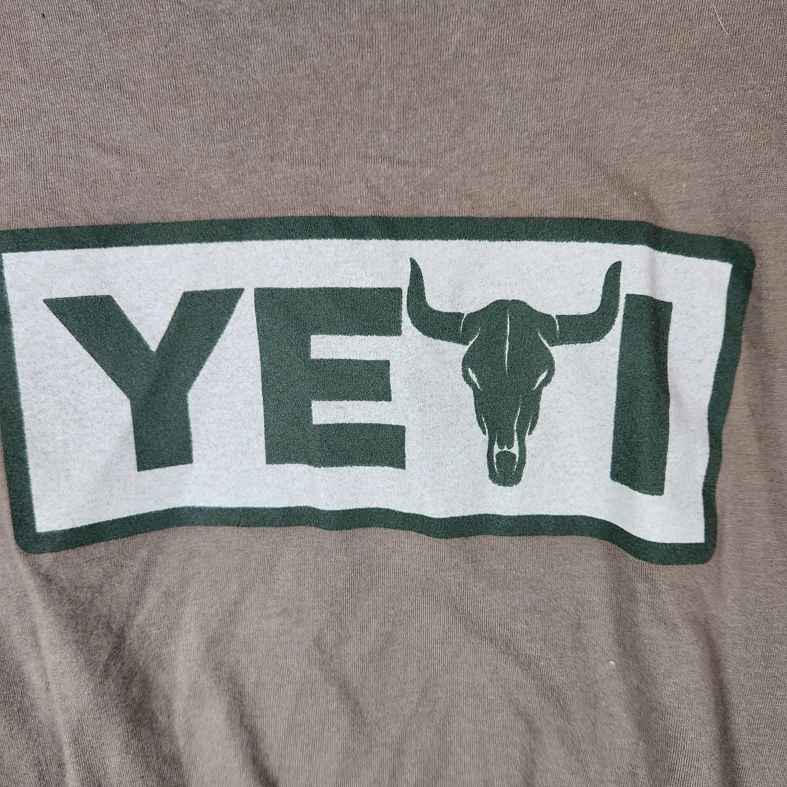 Yeti Yeti Long Sleeve Logo Tshirt Brown Size XL Size US XL / EU 56 / 4 - 2 Thumbnail