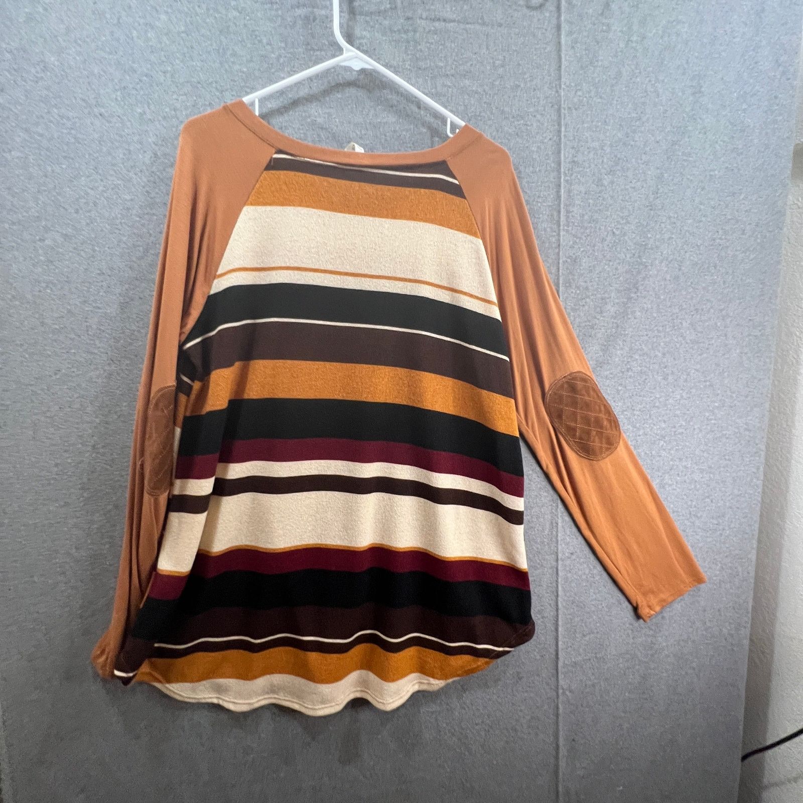 Other Celeste Long Sleeve Shirt Women 1XL Yellow Stripes Size XL / US 12-14 / IT 48-50 - 2 Thumbnail