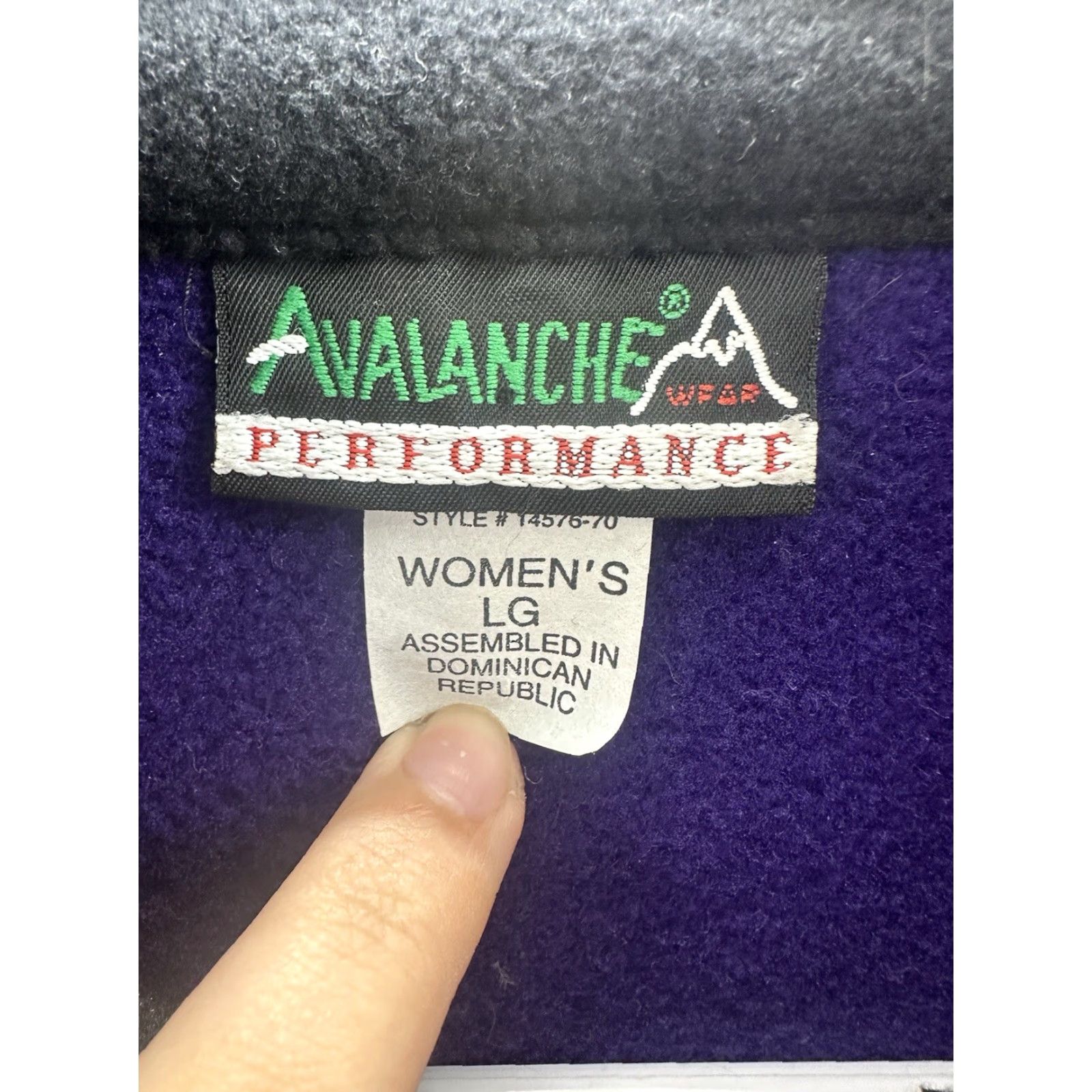 Avalanche VINTAGE Avalanche Performance Womens Vest Large Purple Fleece Zip Up Sleeveless Jacket/Coat? Size L / US 10 / IT 46 - 5 Thumbnail