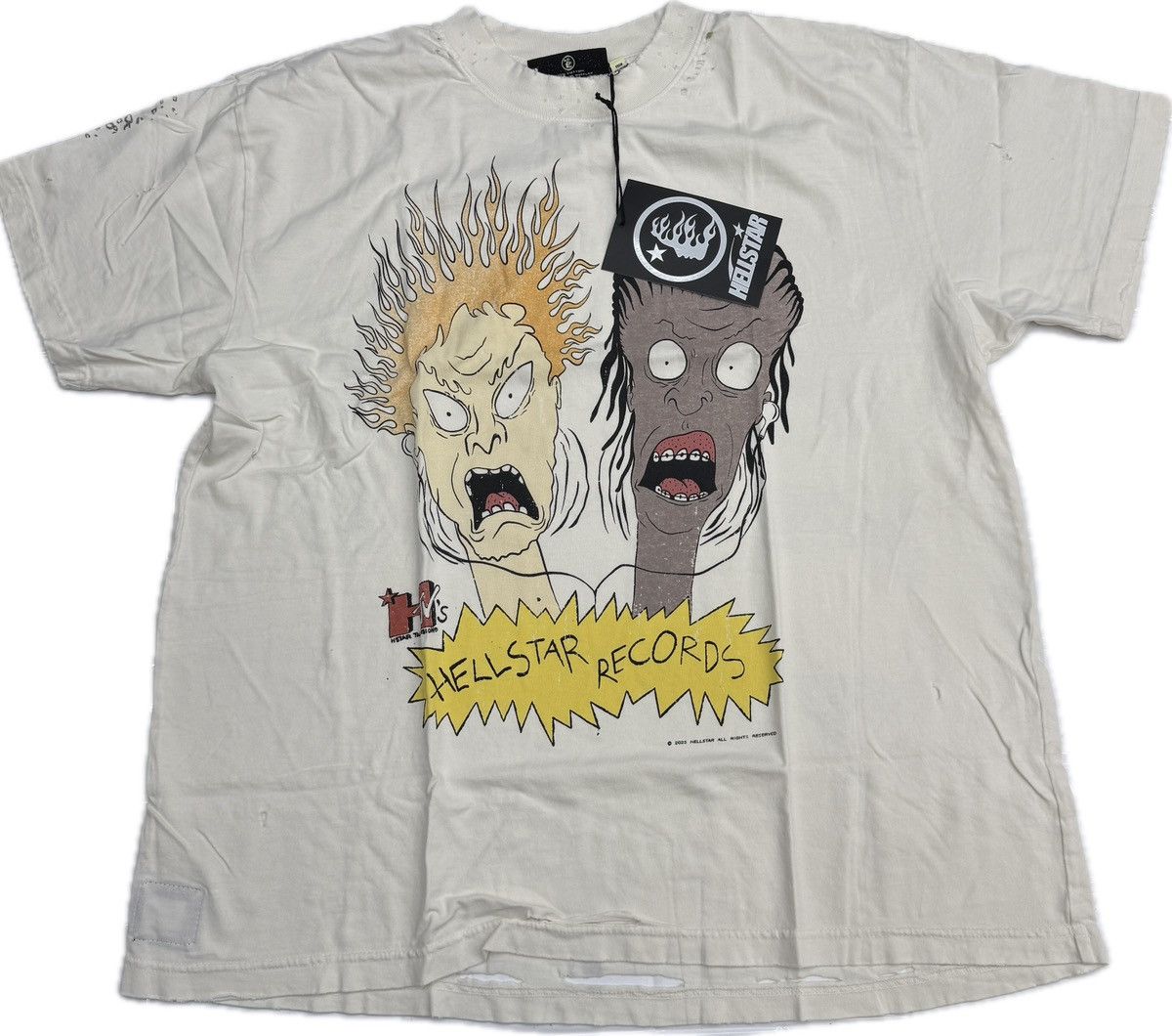 HELLSTAR Hellstar Beevus & Butthead T-shirt Size US M / EU 48-50 / 2 - 1 Thumbnail