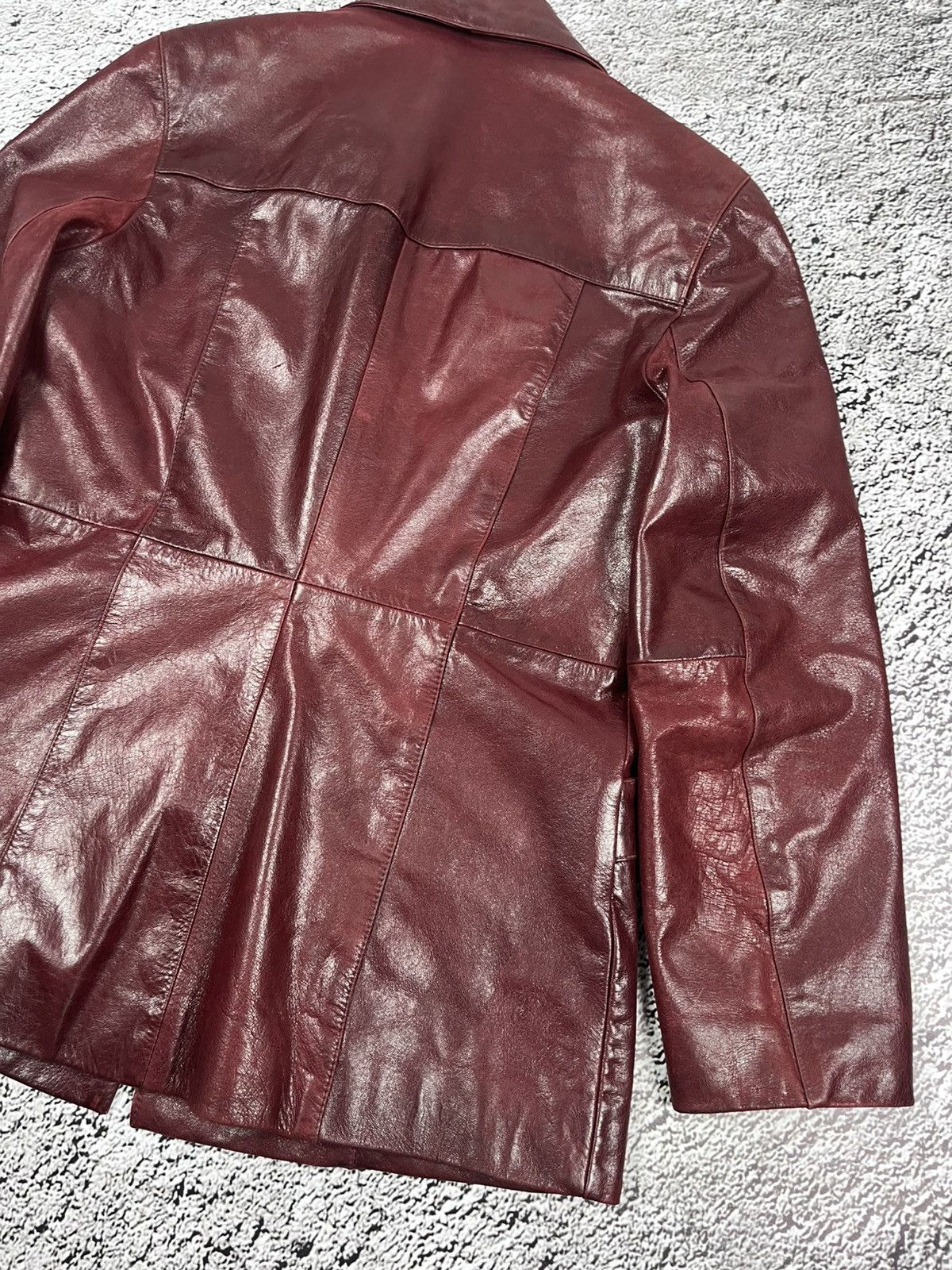 Leather Vintage Y2K Leather Tyler Durden vibe avantgarde jacket coat Size M / US 6-8 / IT 42-44 - 9 Thumbnail