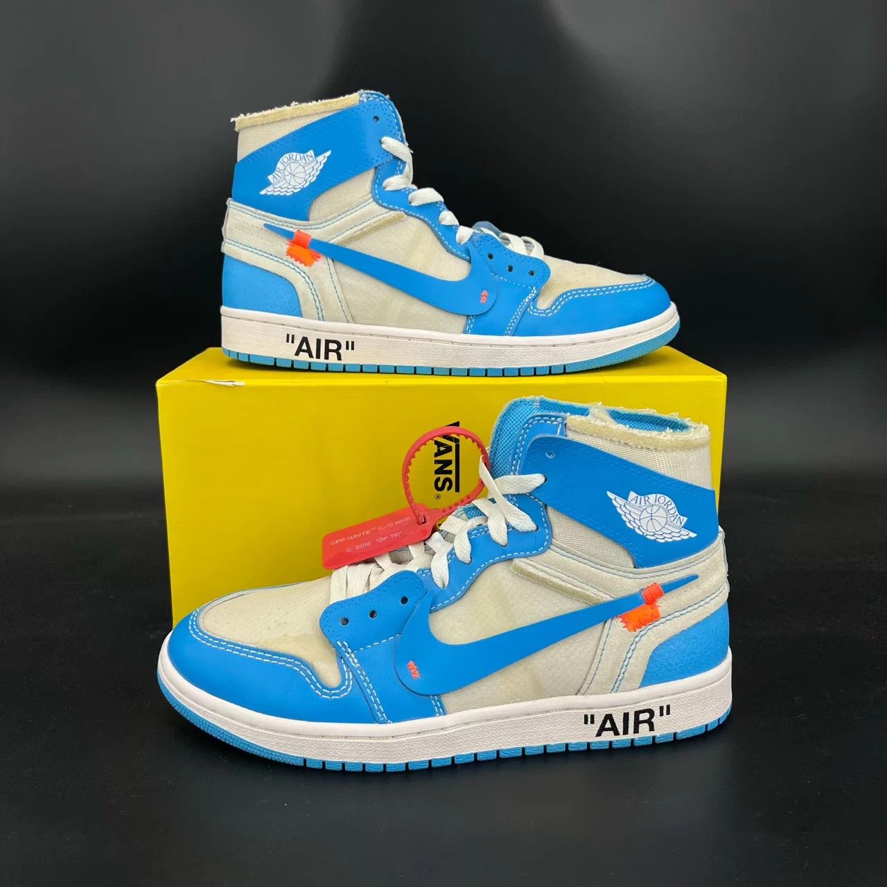 Off-White Off-White x Air Jordan 1 University Blue Size 42 Worn 2x Size US 9 / EU 42 - 2 Thumbnail