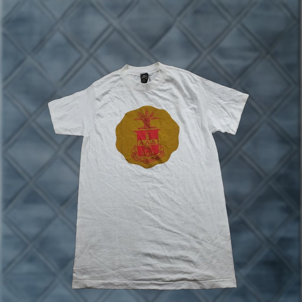 Anvil VINTAGE Alpha Lambda Delta Shirt Mens Medium White Honor Society Crest Made USA Size US M / EU 48-50 / 2 - 1 Thumbnail