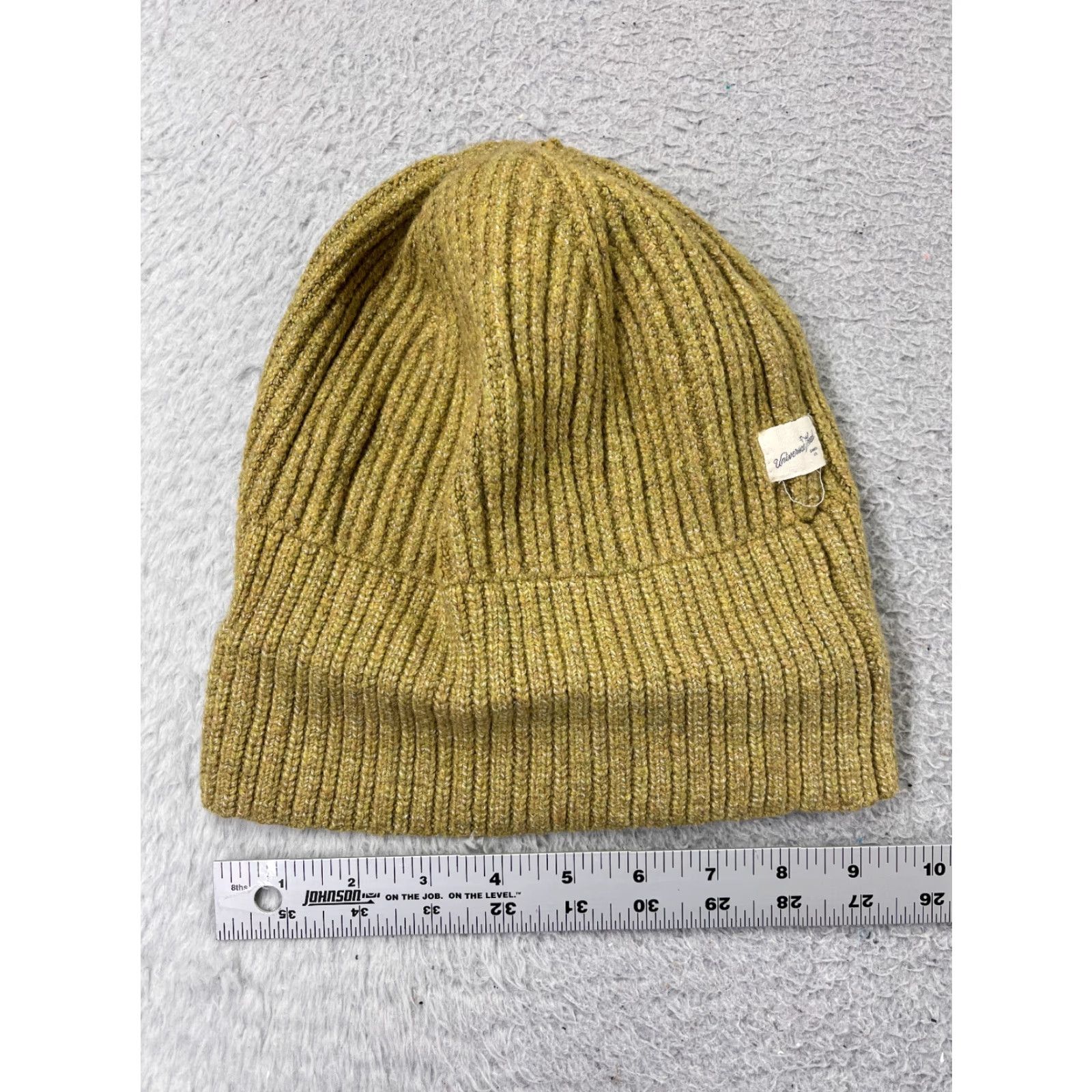 Vintage Universal Thread Beanie Womens One Size Yellow Cotton Blend Ski Winter Toque Size ONE SIZE - 4 Thumbnail