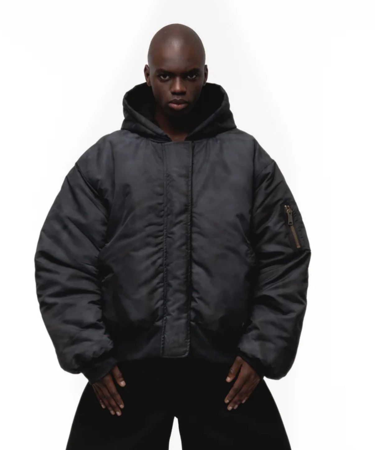No Faith Studios No Faith Studios Onyx Hooded Bomber Jacket XL Size US XL / EU 56 / 4 - 3 Thumbnail