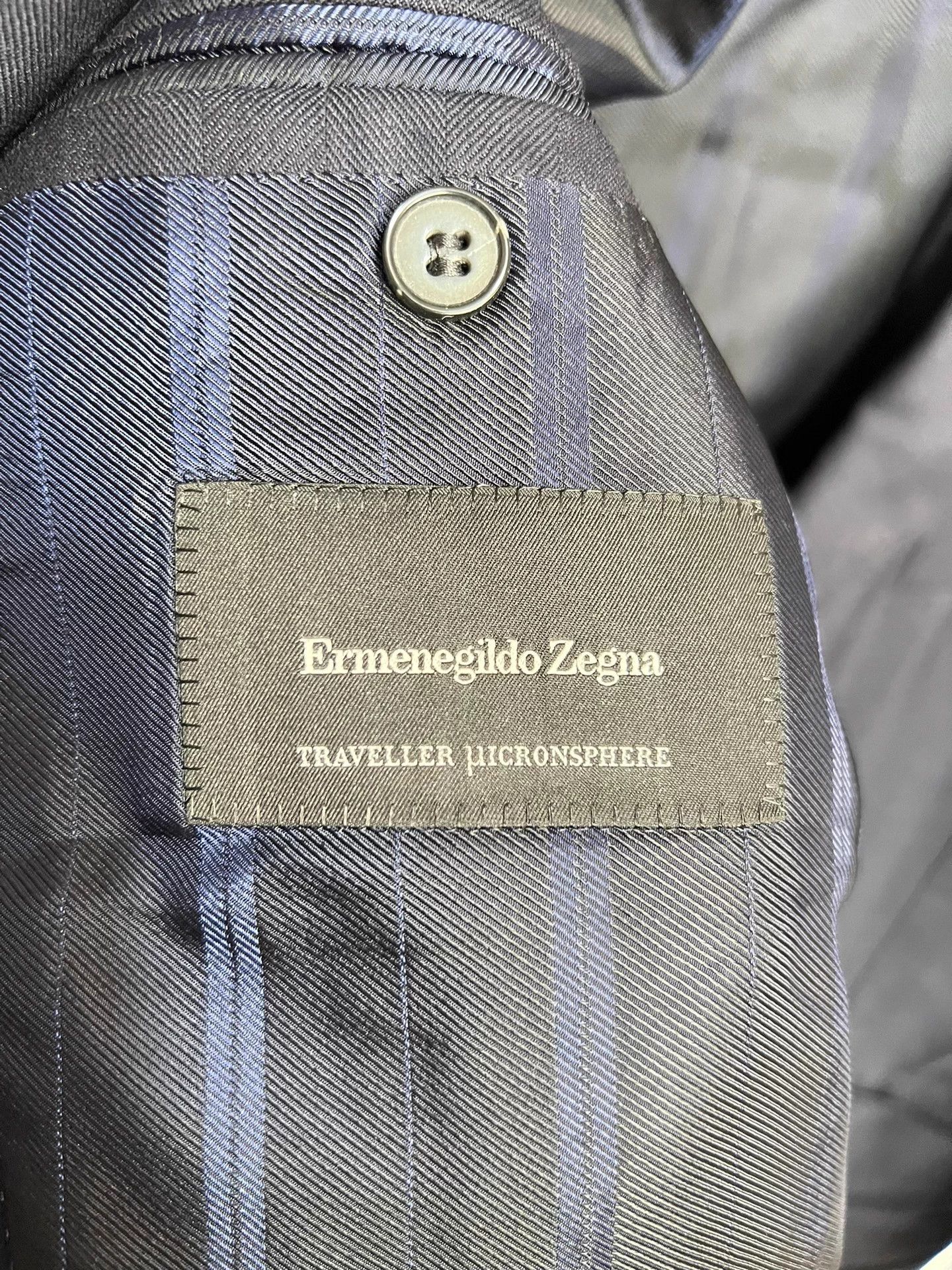 Ermenegildo Zegna Zegna Traveller Wool Blazer 54 Navy 95% New Size 54L - 4 Thumbnail