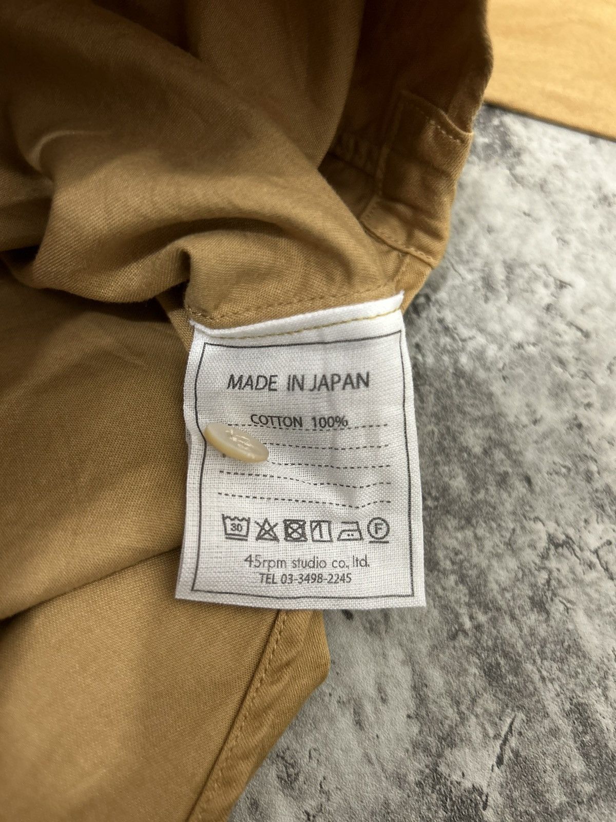 45rpm × Blue Blue Japan × Japanese Brand Japanese 45Rpm Button Shirt Size US XL / EU 56 / 4 - 7 Thumbnail