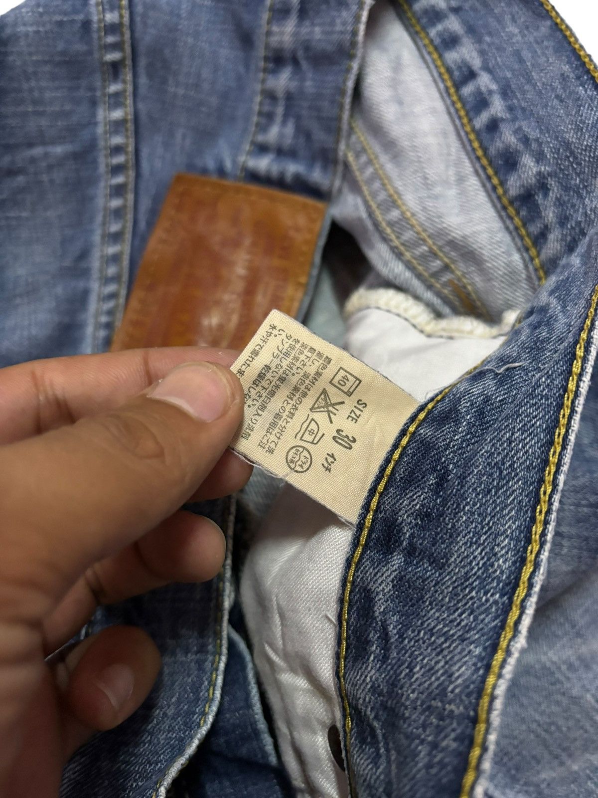 Levi's Vtg 90s Levis Japan 502 Distressed Jeans Size US 30 / EU 46 - 7 Thumbnail
