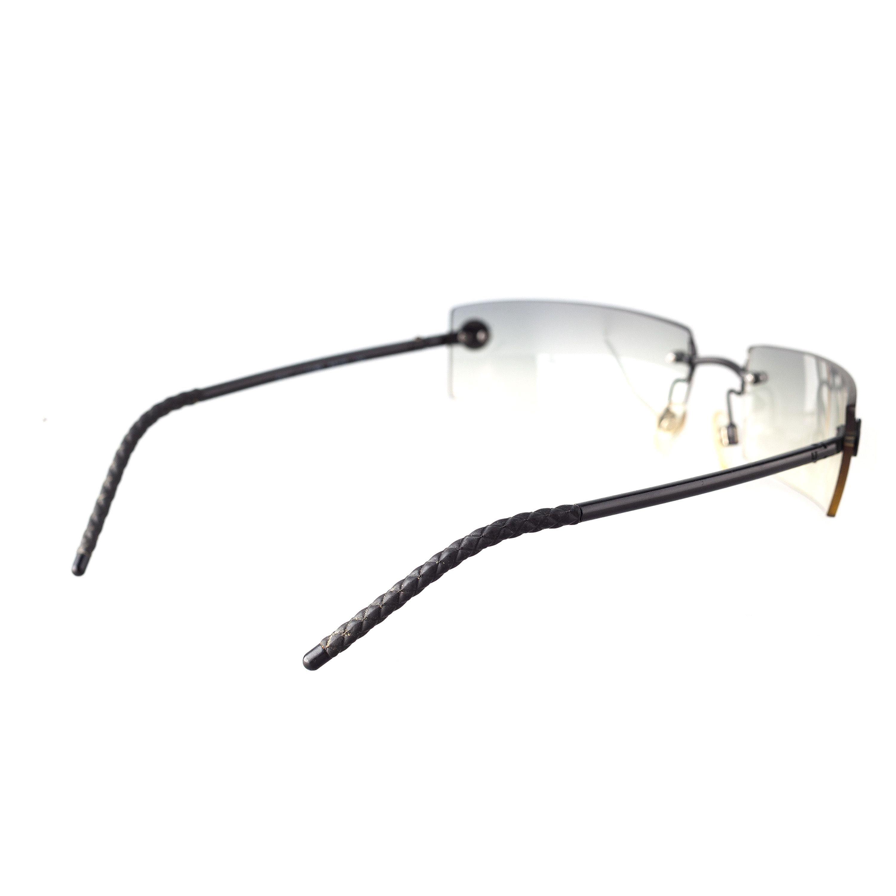 Chanel Chanel 4047 C 170/8G Vintage Rectangle Rimless Sunglasses Size ONE SIZE - 5 Thumbnail