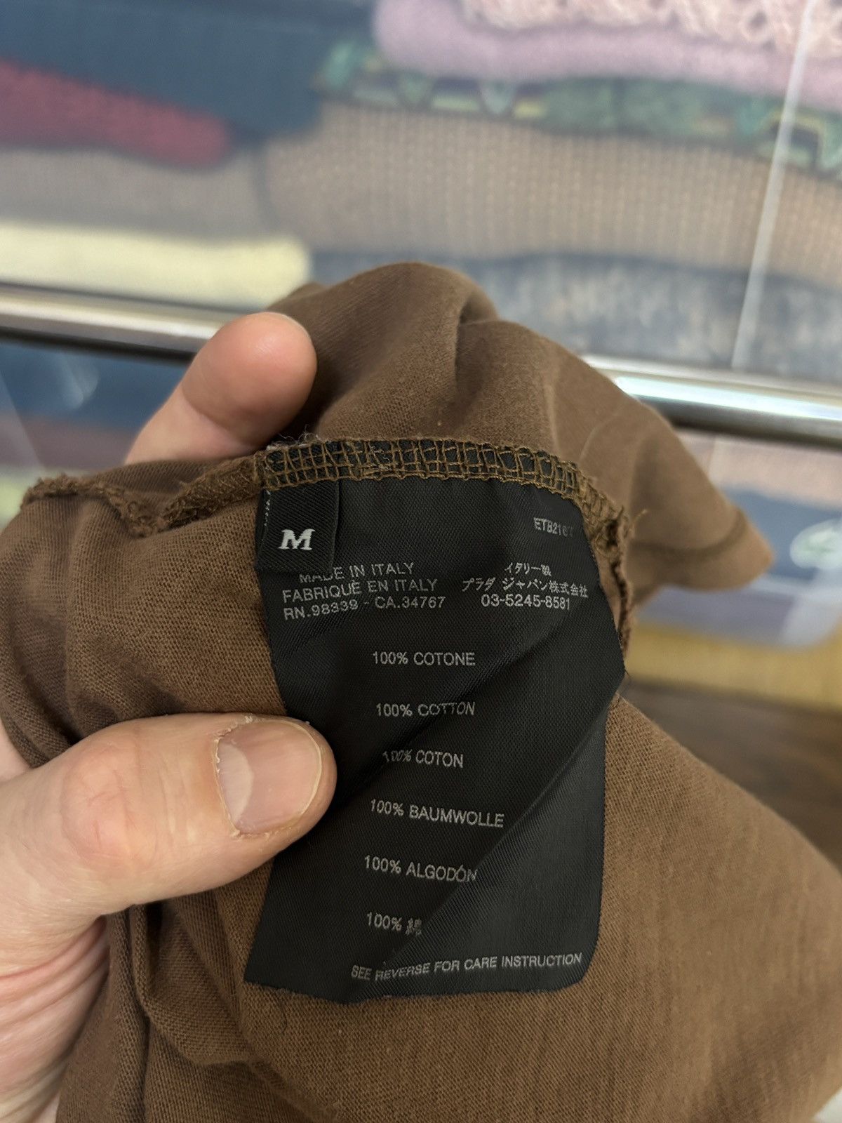 Prada Prada Luxury Brown Vintage Polo Shirt Size US M / EU 48-50 / 2 - 9 Thumbnail