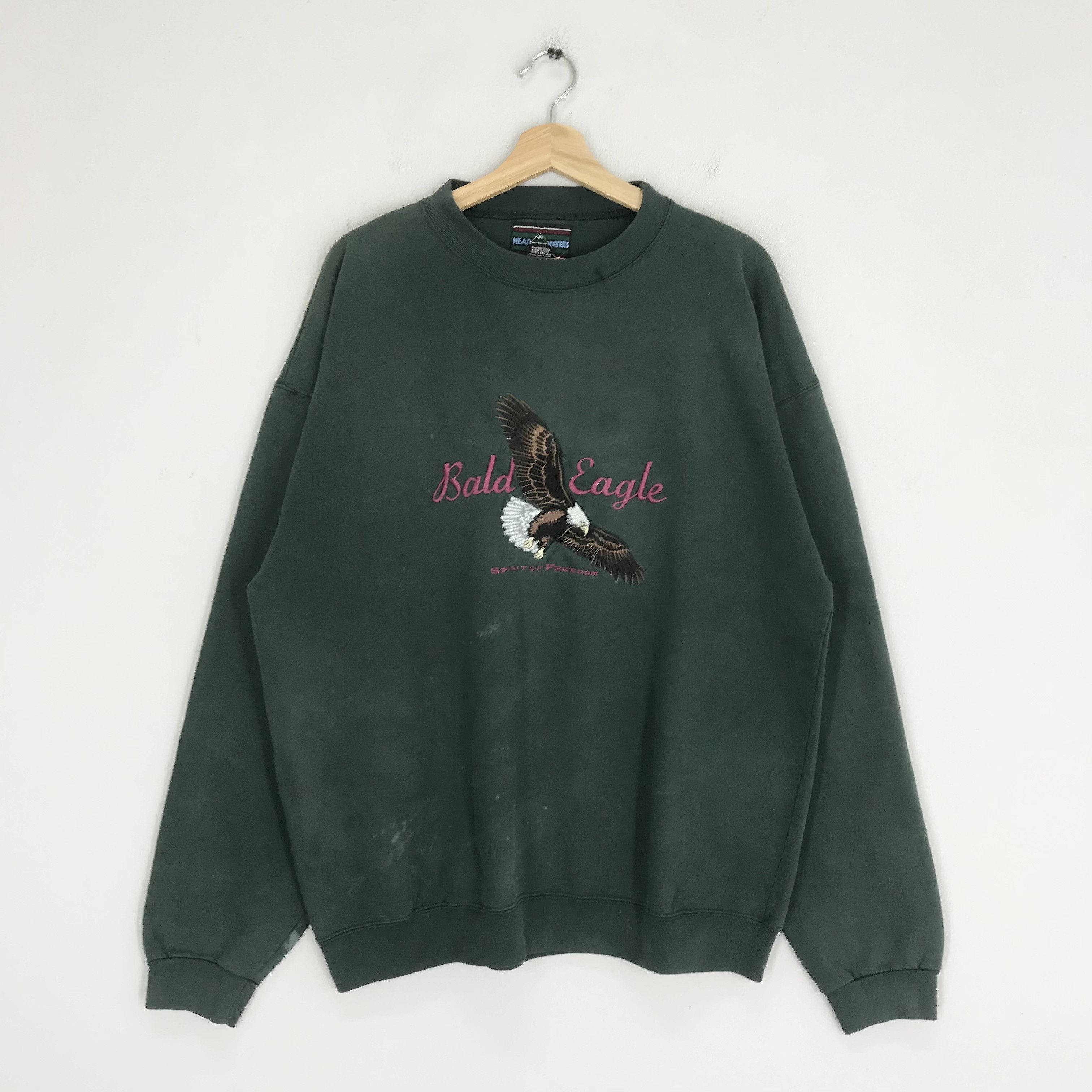 American Eagle Outfitters Vintage 90s Bald Eagle Sweatshirt Xlarge - 284 Size US XL / EU 56 / 4 - 1 Thumbnail