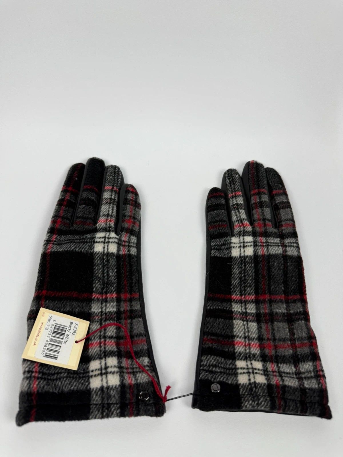 Dents Dents Plaid Gloves Womens size 7,5 Leather Size ONE SIZE - 6 Thumbnail