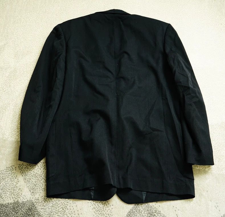 Yohji Yamamoto Yohji Yamamoto Yohji Yamamoto Black Tailored Suit Jacket Size US L / EU 52-54 / 3 - 8 Thumbnail