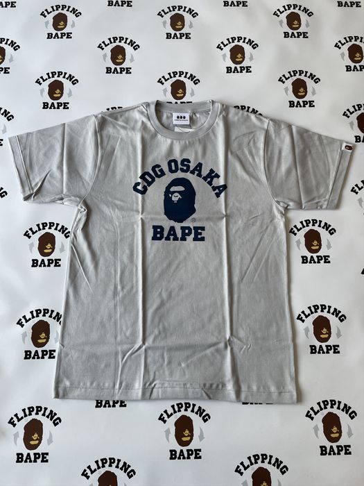 Bape BAPE x CDG OSAKA COLLEGE TEE | Grailed