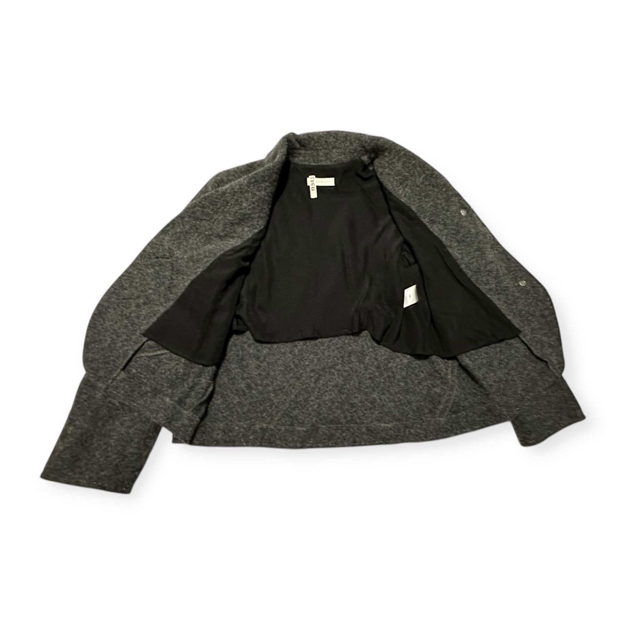 Nina Ricci Vintage Nina Ricci Gray Wool Blend Jacket, Size 42 FR Size M / US 6-8 / IT 42-44 - 7 Thumbnail
