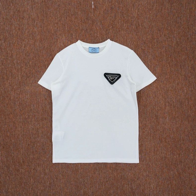 Prada Triangle white short sleeves