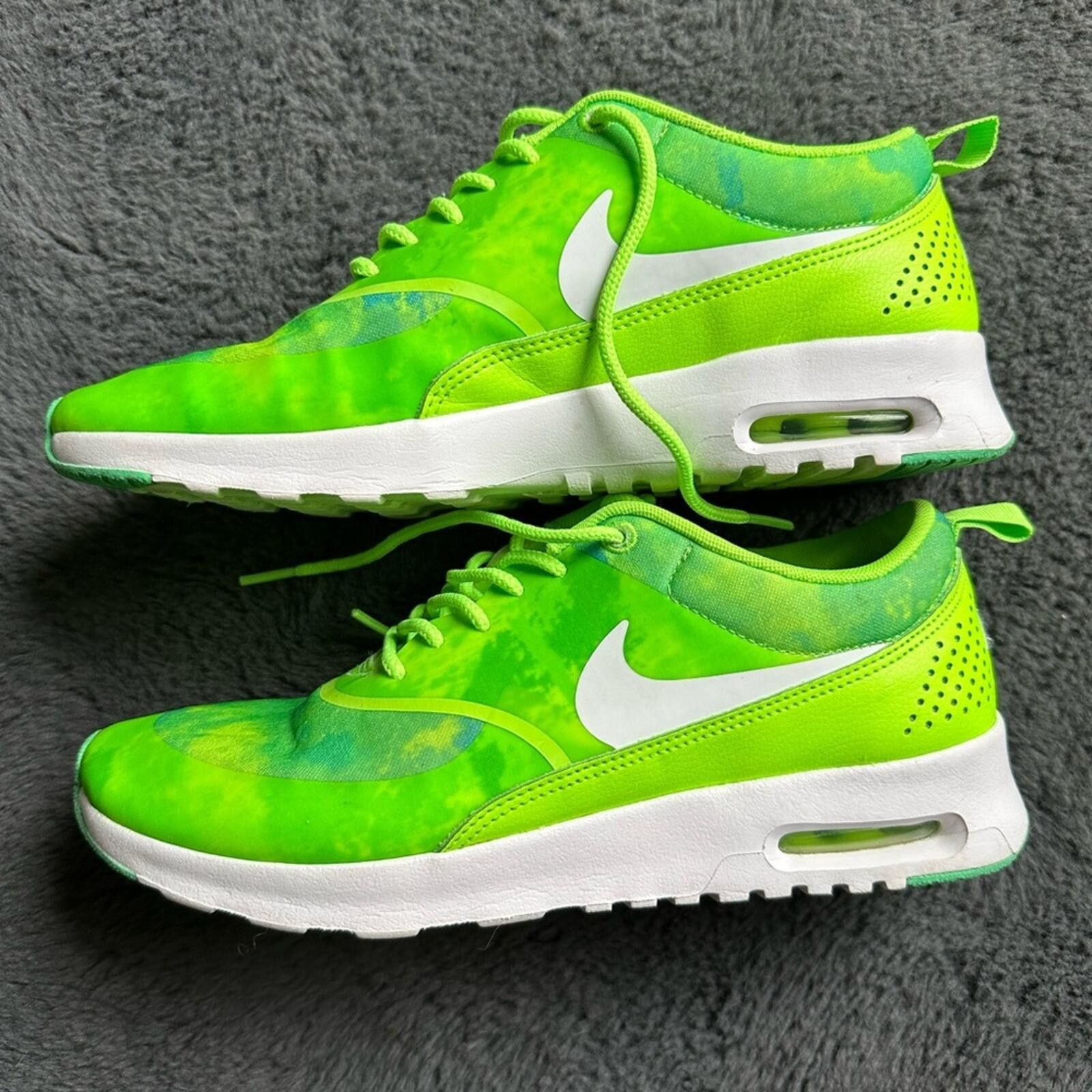 Nike Nike Air Max Thea Print Flash Lime Green Size US 8 / IT 38 - 4 Thumbnail