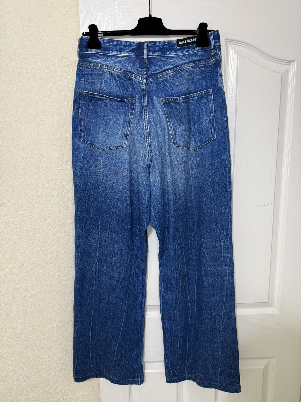 Balenciaga New Balenciaga Trompe-l’oeil denim print pants Size US 30 / EU 46 - 6 Thumbnail