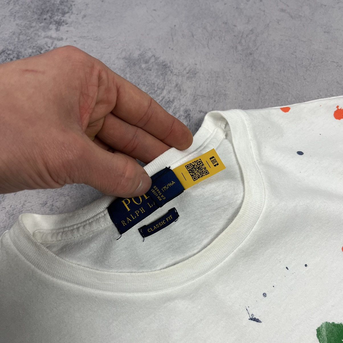 Polo Ralph Lauren Designer Polo Ralph Lauren rare paint spatter T Shirt Size US M / EU 48-50 / 2 - 9 Thumbnail