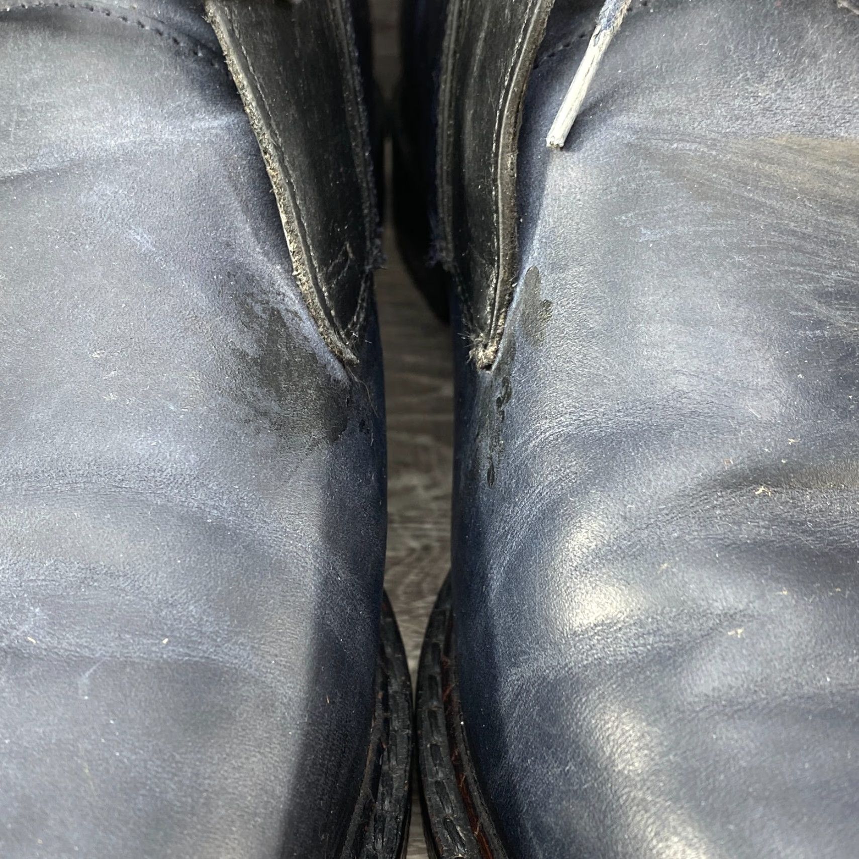 Cole Haan COLE HAAN Grand OS Cambridge Chukka Lace Up Boots Black Blue Leather Mens 10.5 M Shoe Boots Size US 11 / EU 44 - 5 Thumbnail