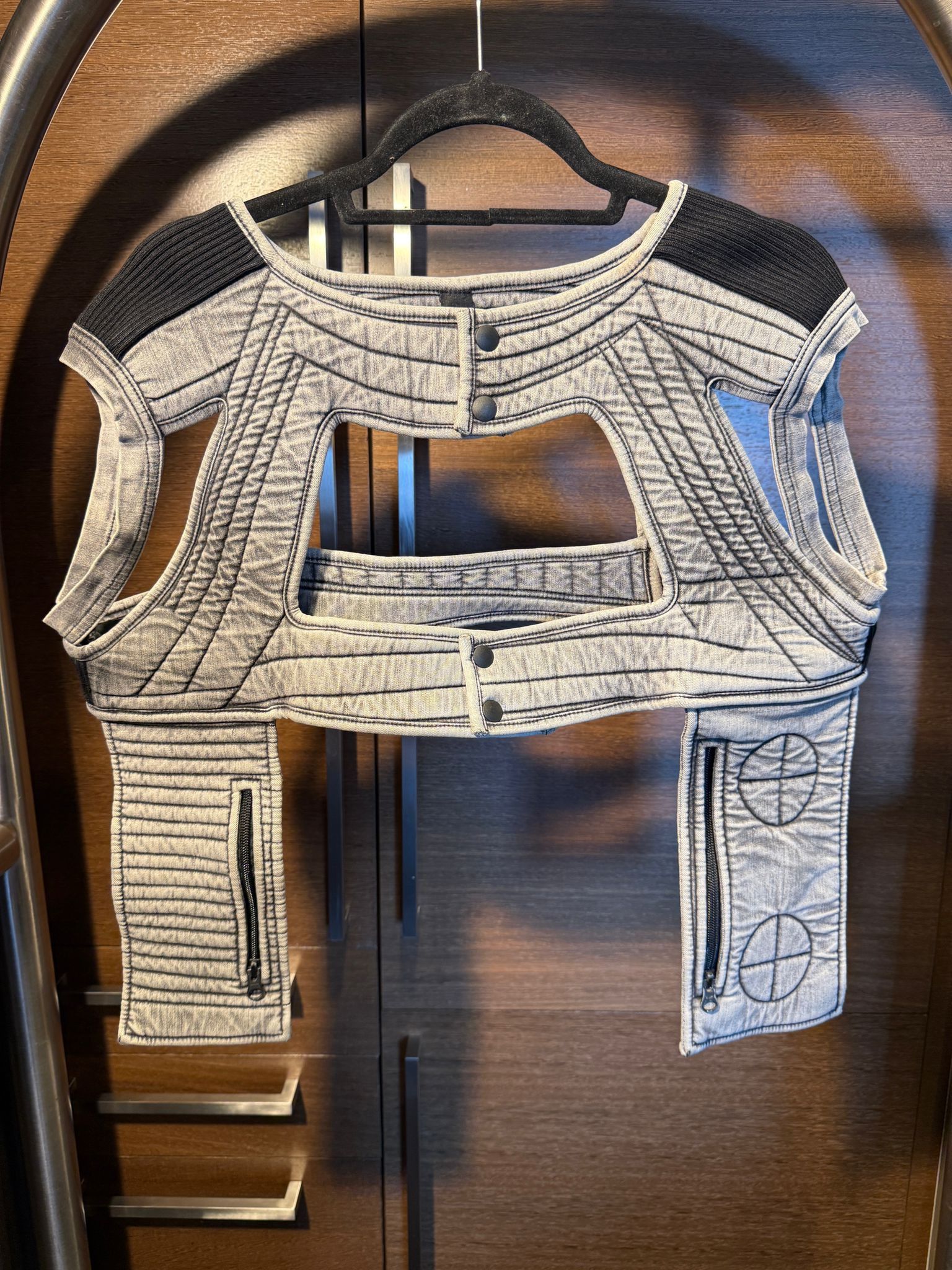 Demobaza Demobaza Futuristic Cut-Out Vest Size US S / EU 44-46 / 1 - 1 Thumbnail