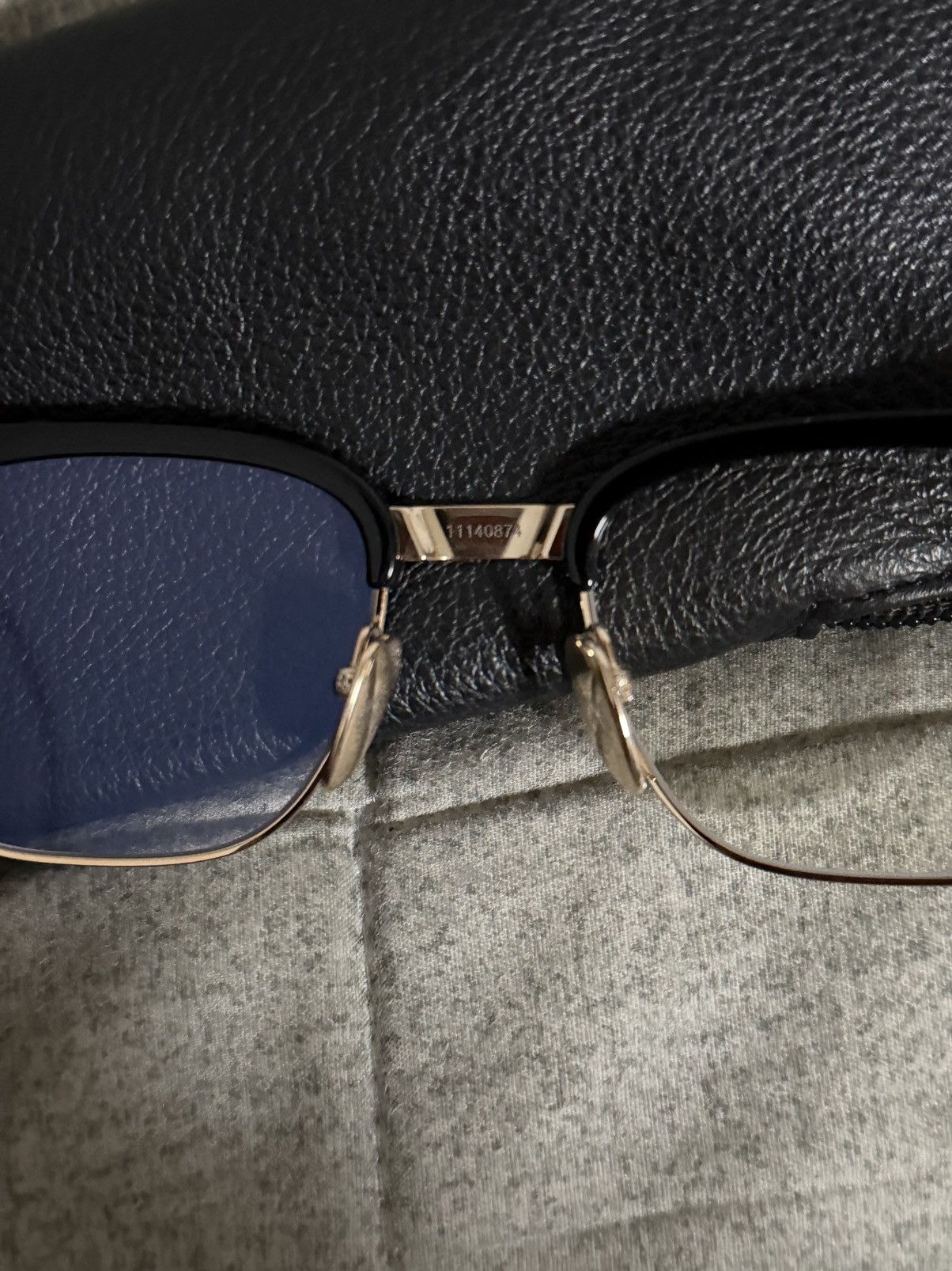 Chrome Hearts Chrome Hearts Bonennoisseur II Gold Plated Eyewear Size ONE SIZE - 14 Thumbnail