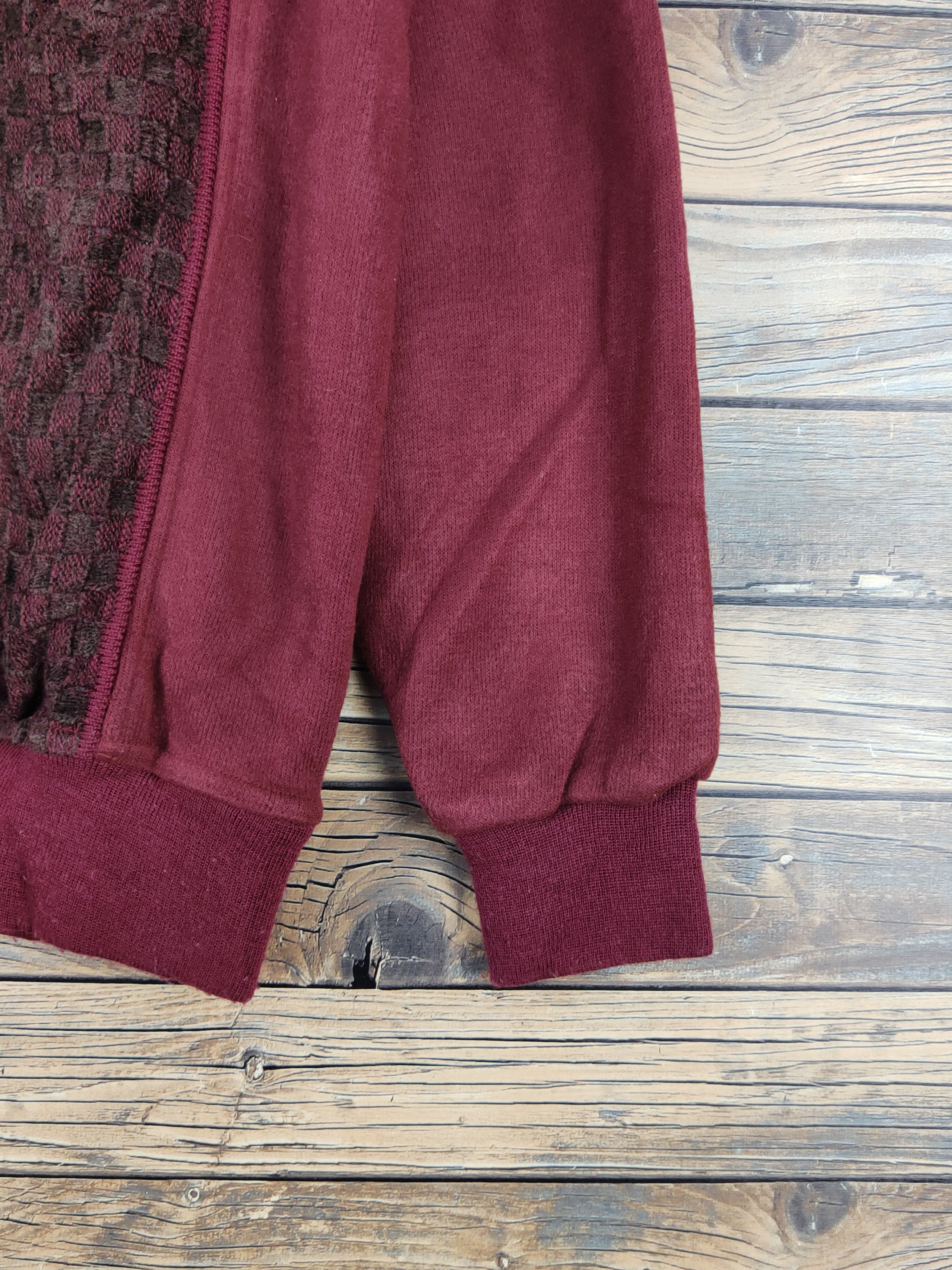 Homespun Knitwear × Japanese Brand × Vintage Destinare Maroon Knitwear Sweatshirts #W1255 Size US M / EU 48-50 / 2 - 7 Thumbnail