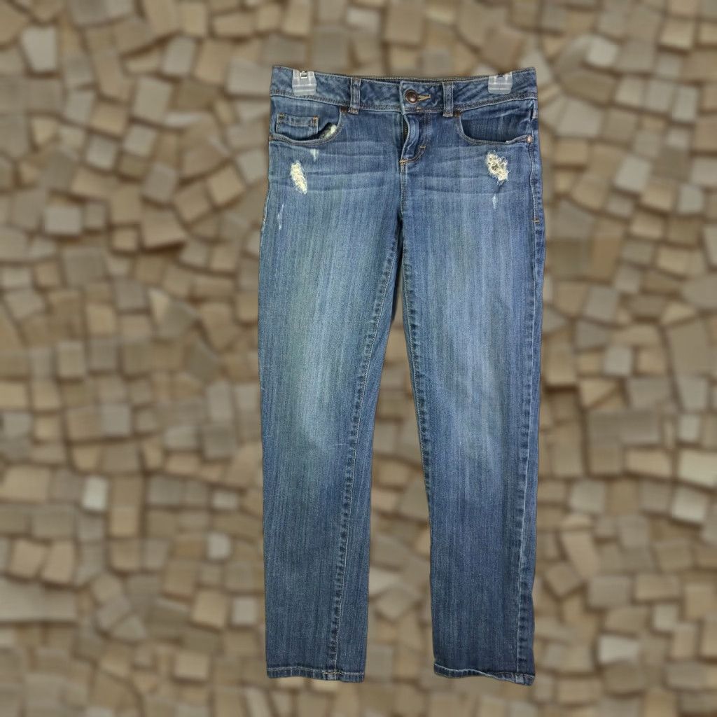Vintage Lauren Conrad Juniors Size 0 Mid Rise Straight Leg Blue Denim Jeans Size 25" / US 0 / IT 36 - 1 Thumbnail