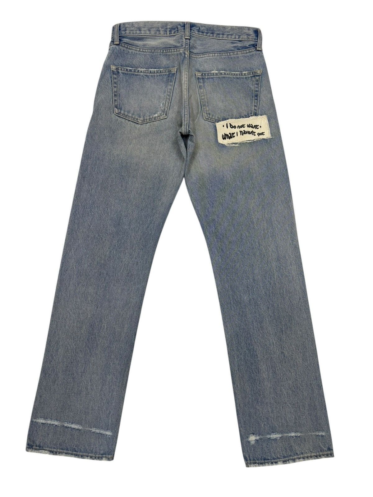 If Six Was Nine Moussy 🇯🇵 Patches Slim Fit Distressed Denim Jeans Size US 30 / EU 46 - 8 Thumbnail