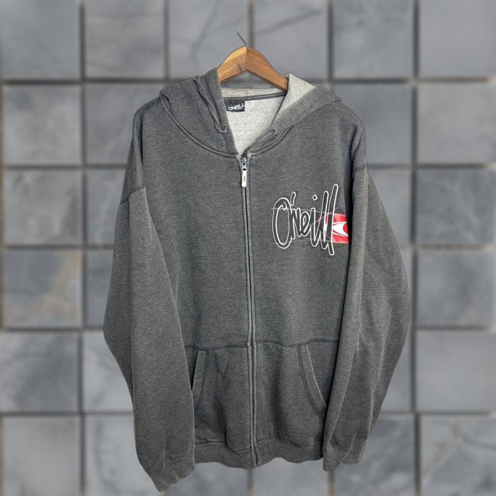 O'Neill O'Neill Hoodie Mens Large Gray Full Zip Sherpa Lined Surf Skate Fleece Jacket Size US L / EU 52-54 / 3 - 1 Thumbnail