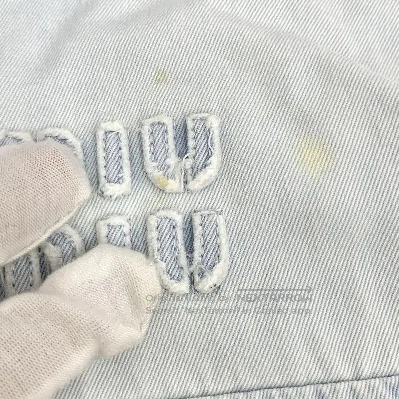 Miu Miu Miu Miu Light Blue Cotton Women's Jacket . Size XS / US 0-2 / IT 36-38 - 8 Thumbnail