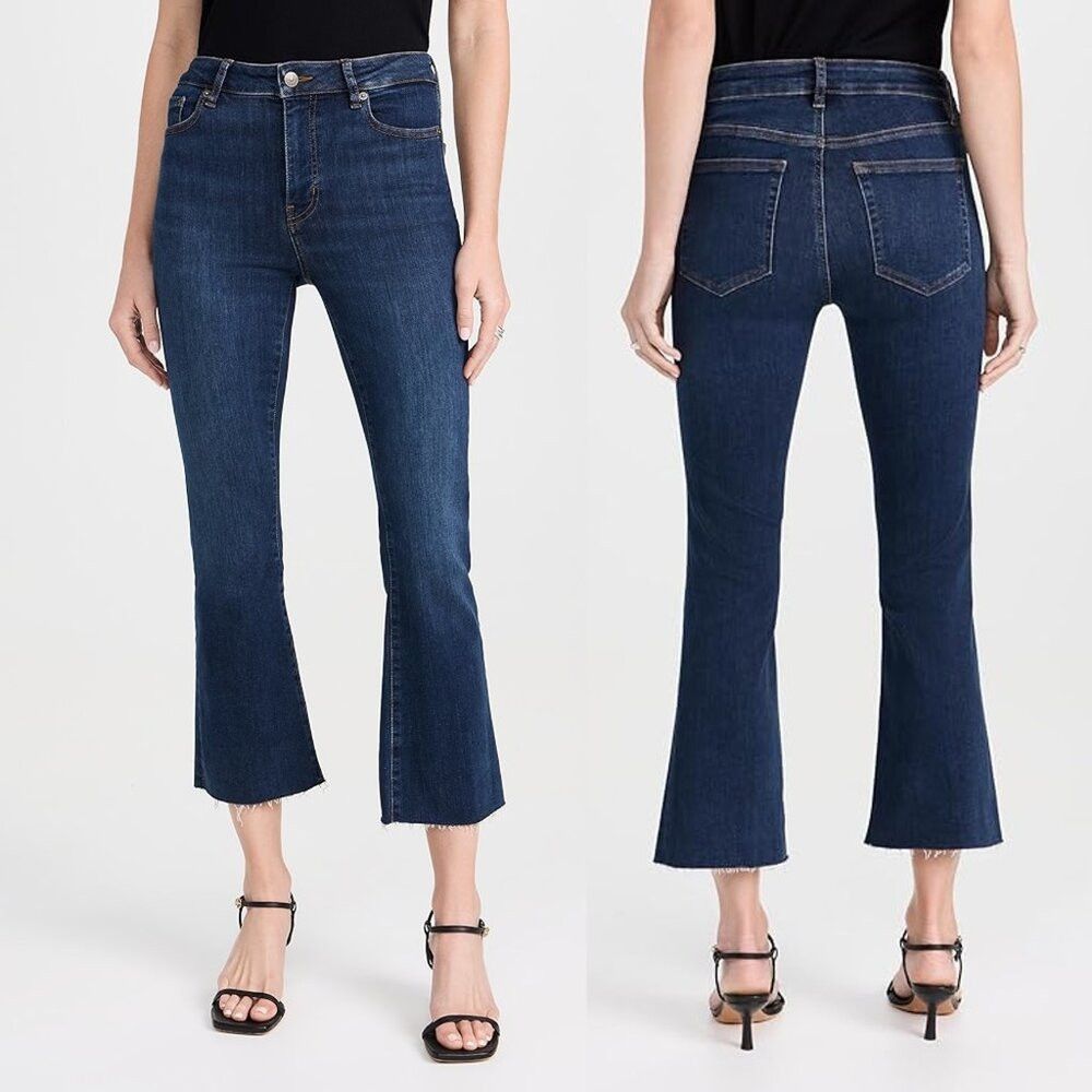 Frame NWT New $245 Frame Le Crop Raw Hem Mini Bootcut Jeans In Ra Size 24" / US 00 / IT 34 - 1 Thumbnail