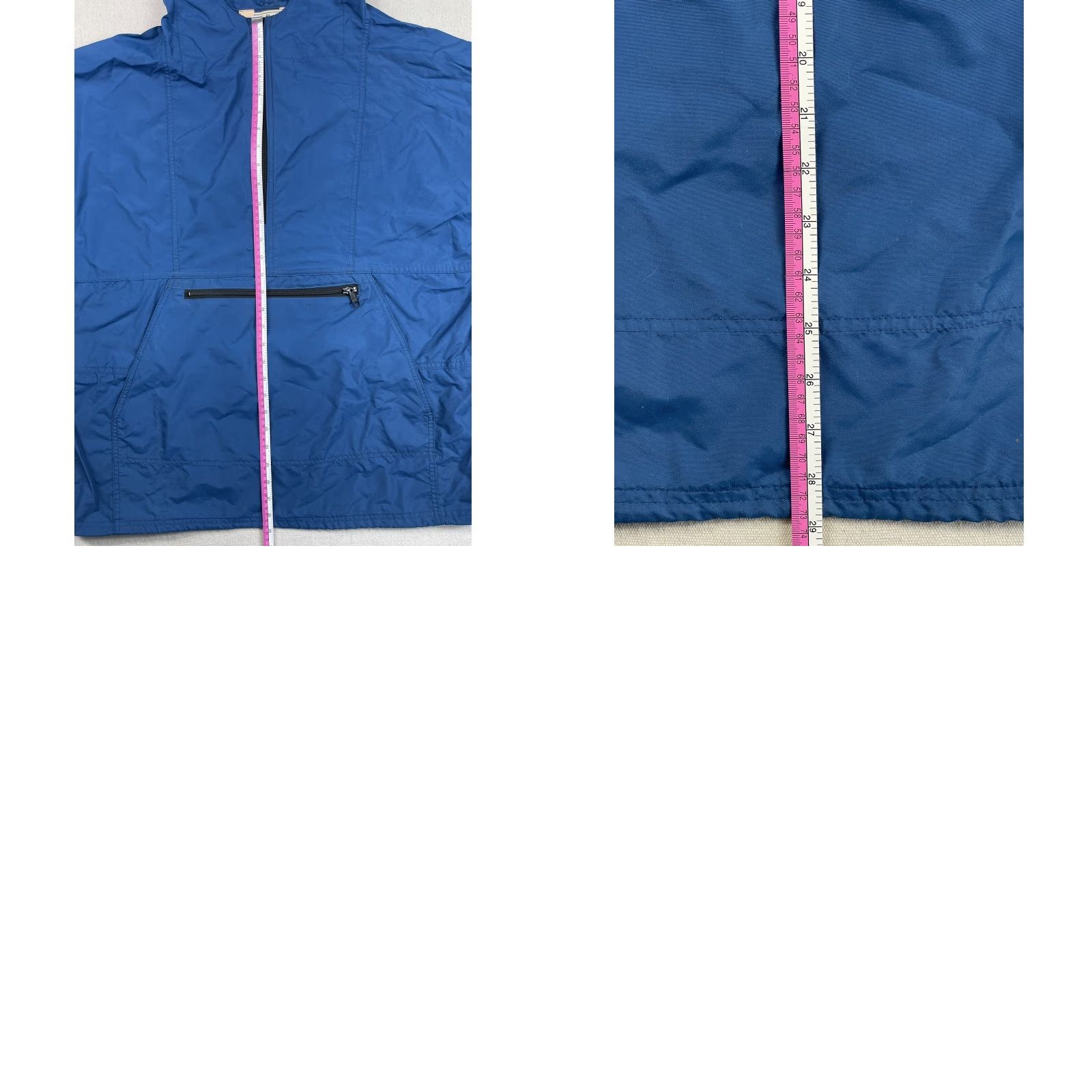 Vintage VINTAGE LL BEAN Windbreaker Jacket Hooded Anorak Mens L Blue Nylon 1/4 Zip All Seasons USA 90s Mens Size US L / EU 52-54 / 3 - 8 Thumbnail