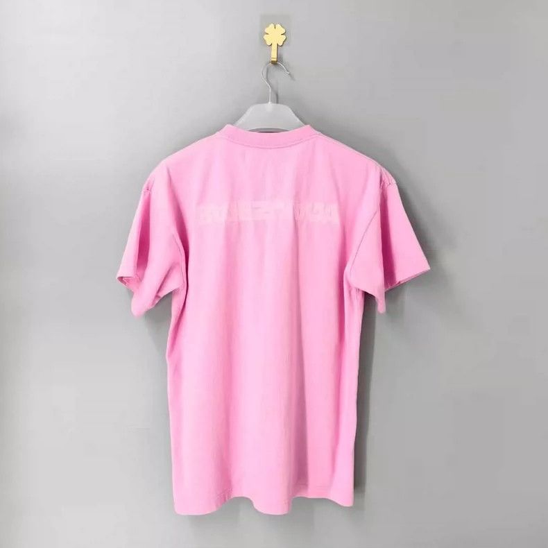 Balenciaga Balenciaga Pink front and back logo short sleeves Size US S / EU 44-46 / 1 - 1 Thumbnail