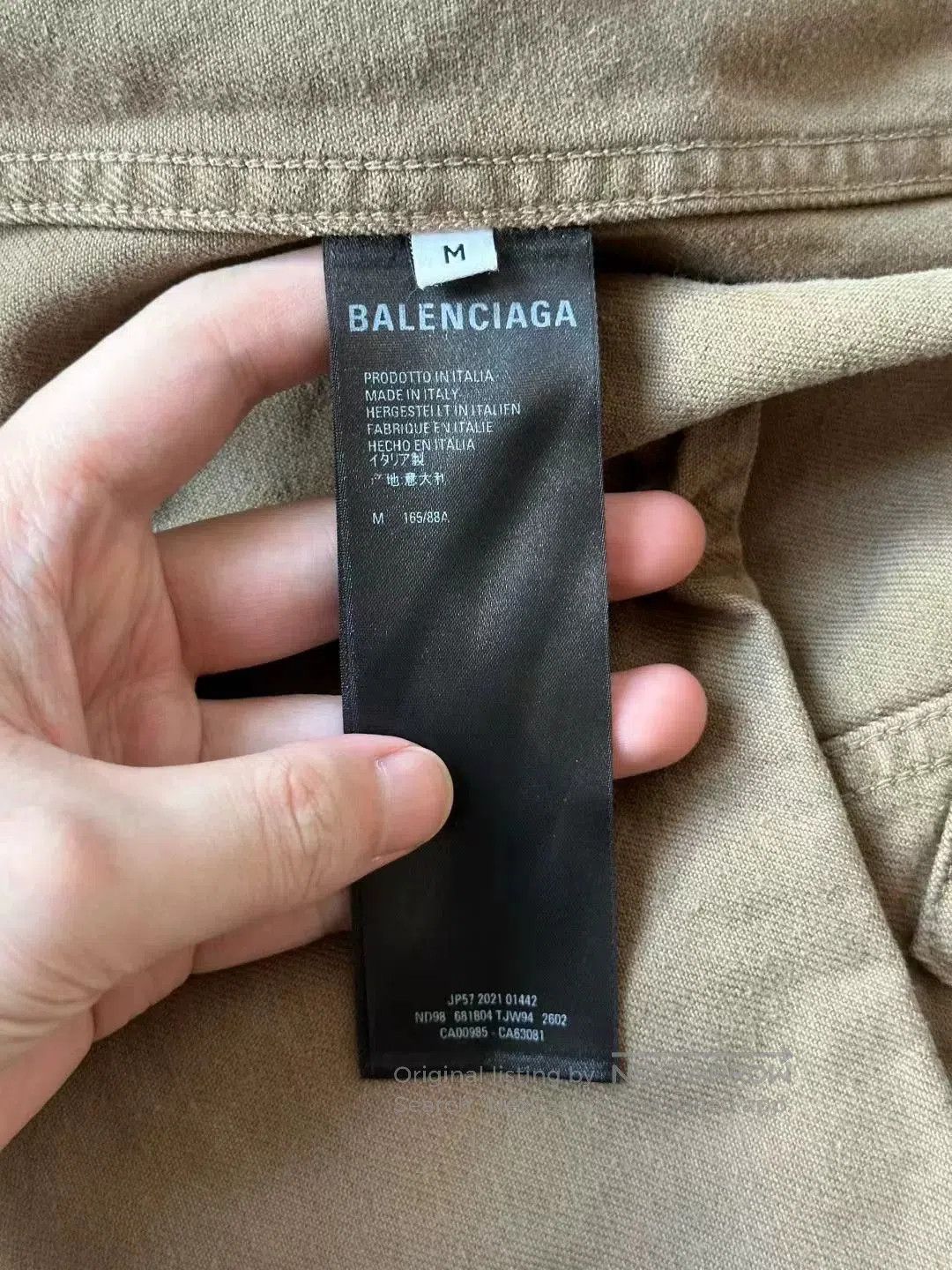 Balenciaga balenciaga brown denim jacket for men. Size US M / EU 48-50 / 2 - 4 Thumbnail
