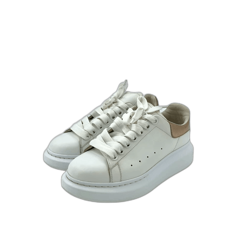 Alexander McQueen Alexander McQueen White thick-soled lace-up casual sports shoes, size 36.5 Size US 6 / IT 36 - 1 Thumbnail