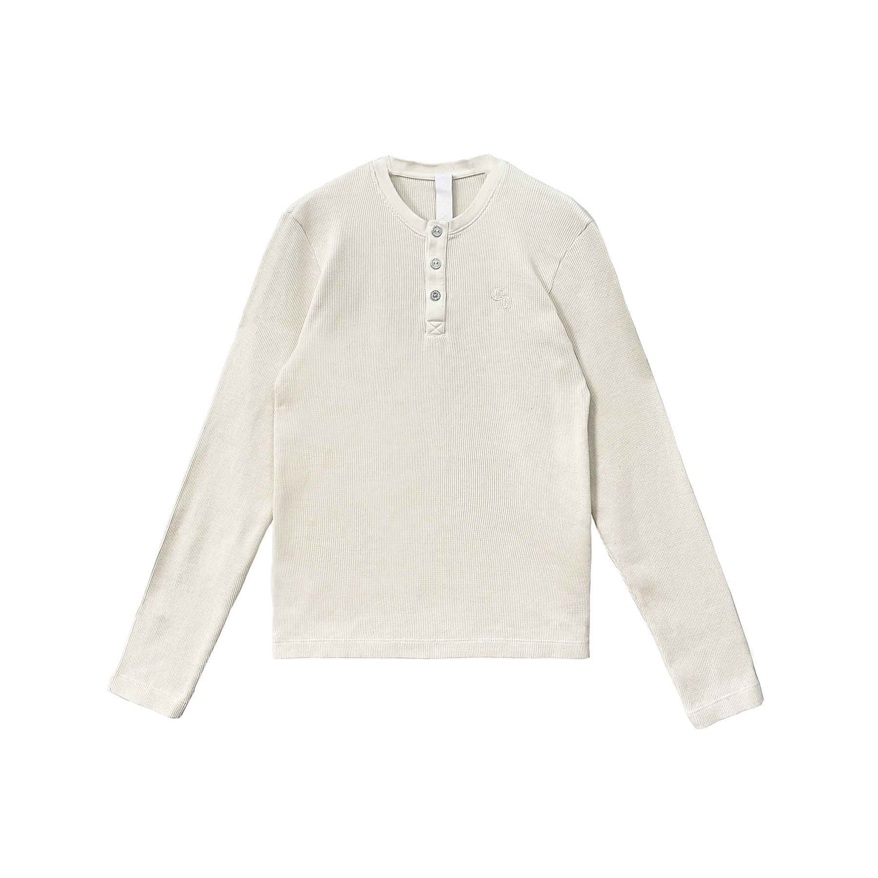 Chrome Hearts Chrome Hearts Logo Waffle Thermal Long Sleeve Henley Shirt Size US M / EU 48-50 / 2 - 1 Thumbnail