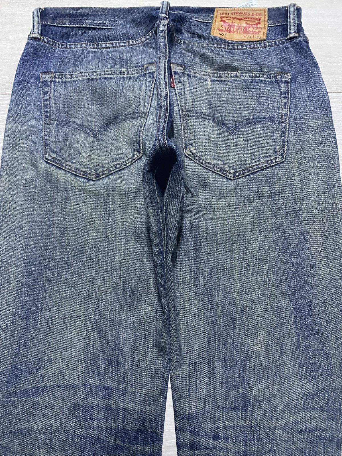 Levi's Vintage Levis 501 Y2K Mud Wash Jeans Size US 31 - 4 Thumbnail