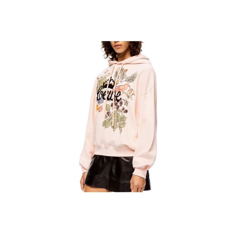Loewe LOEWE Botanical specimen printed pull rope hoodie for wome Size S / US 4 / IT 40 - 8 Thumbnail