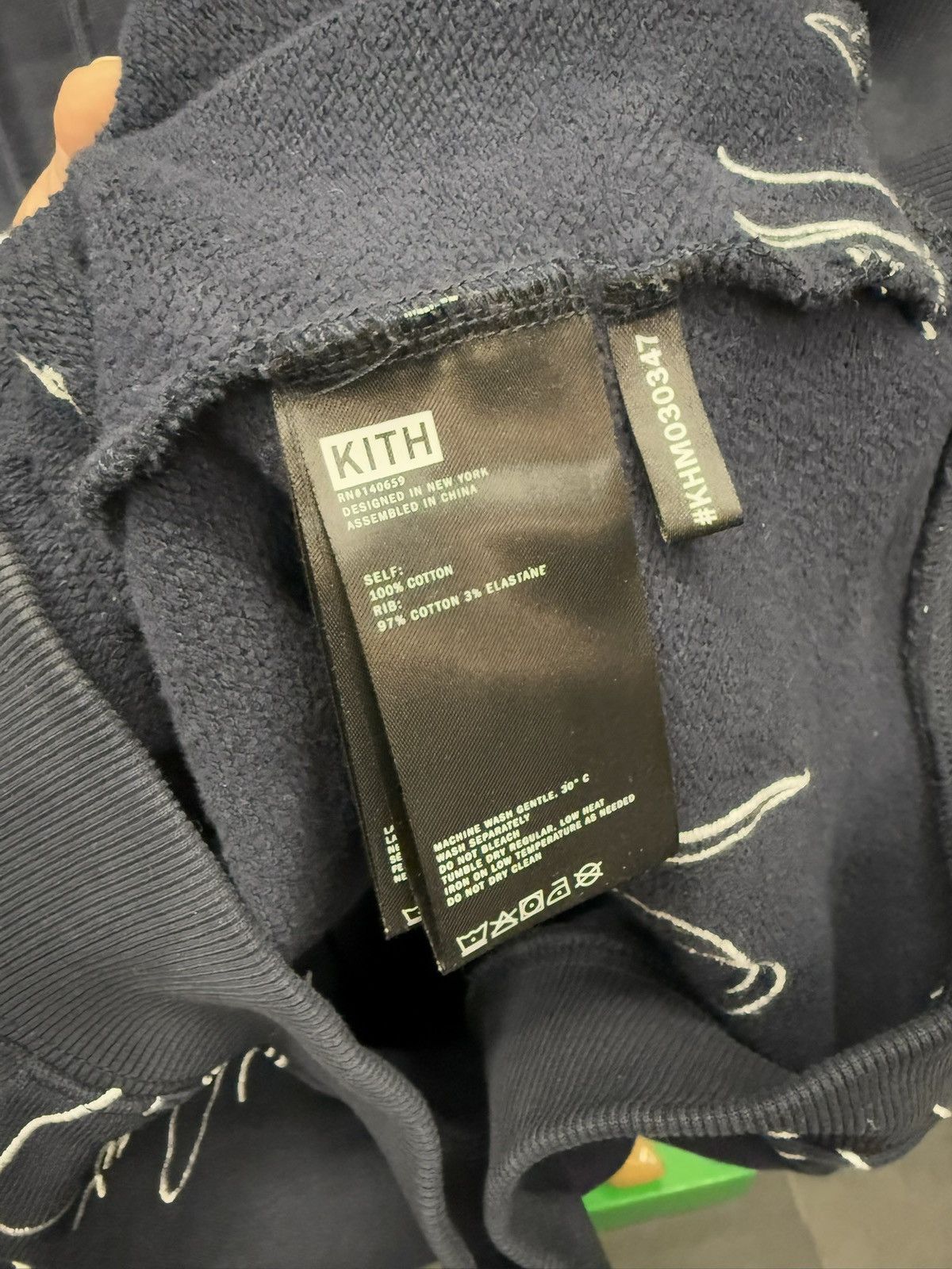 Kith Kith City Script Hoodie Navy Blue / White Size US M / EU 48-50 / 2 - 4 Thumbnail