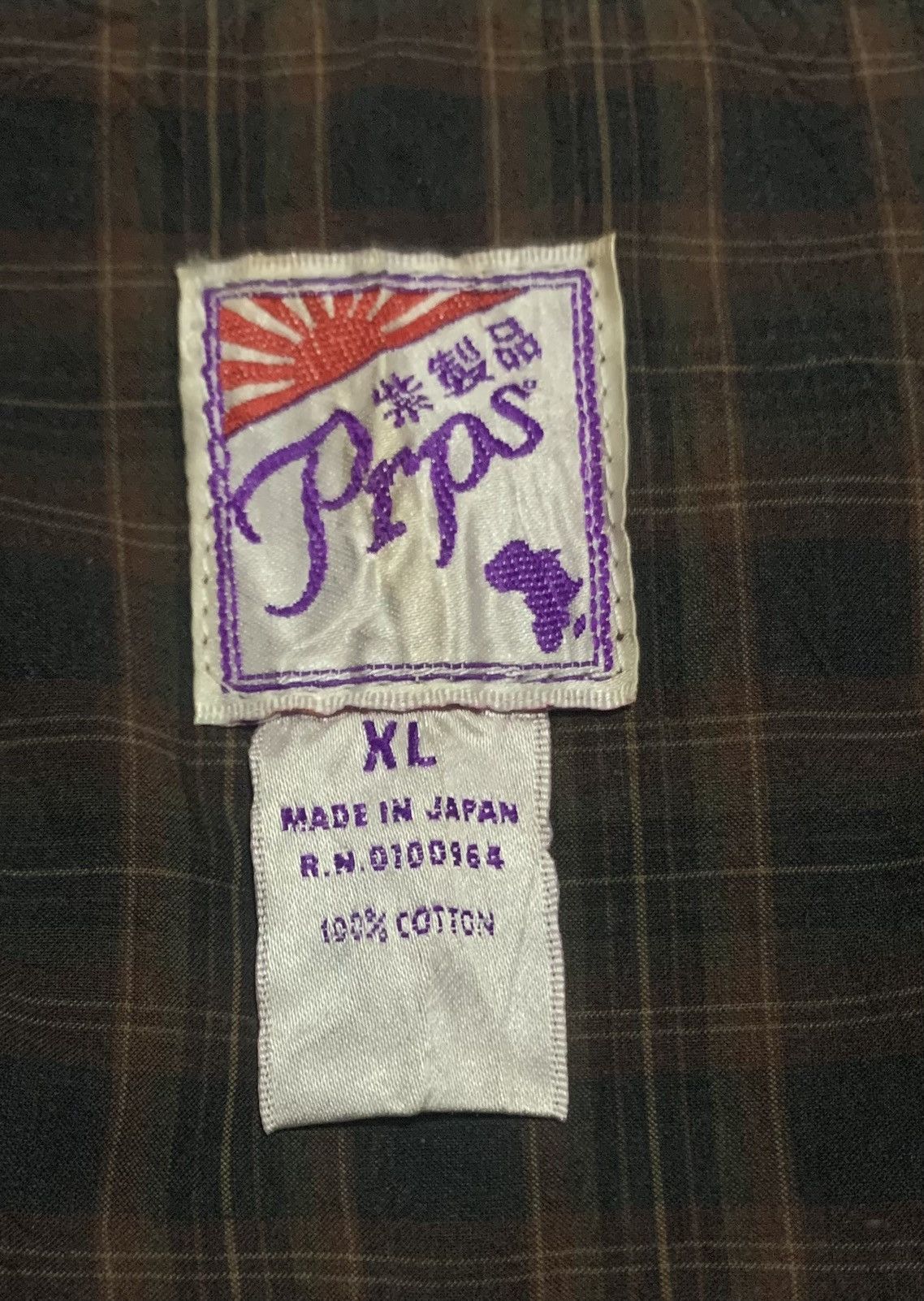 Japanese Brand Trashed Vintage Prps Western Flannel Shirt Size US XL / EU 56 / 4 - 7 Thumbnail