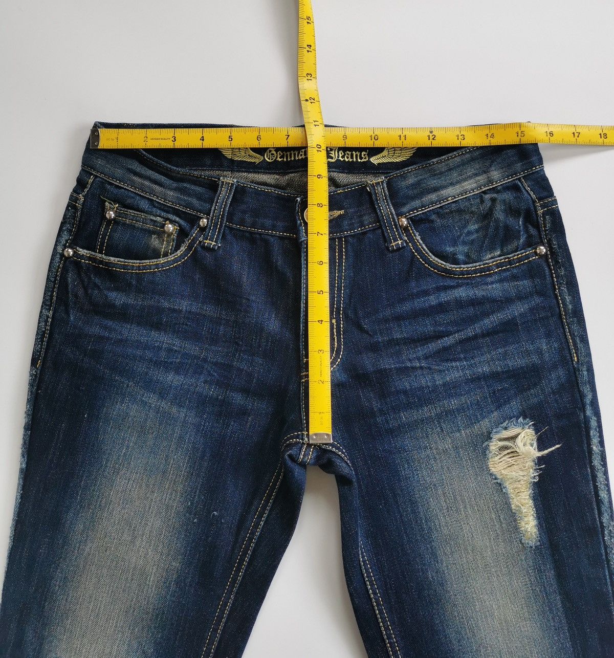 If Six Was Nine Bootcut Flare Gennaro Denim Jeans Size US 31 - 15 Thumbnail